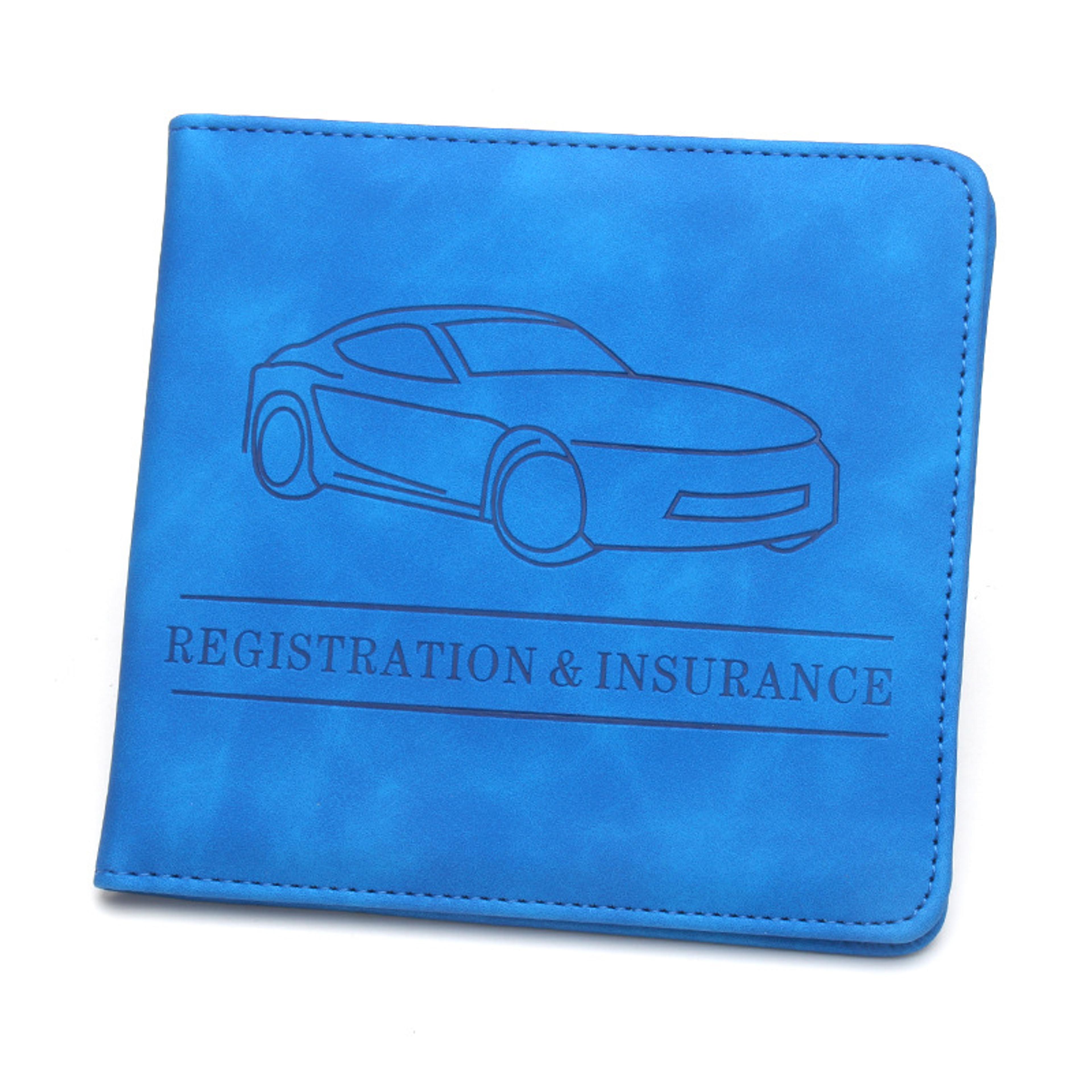 car registration holder and insurance card glove box organizer wallet
