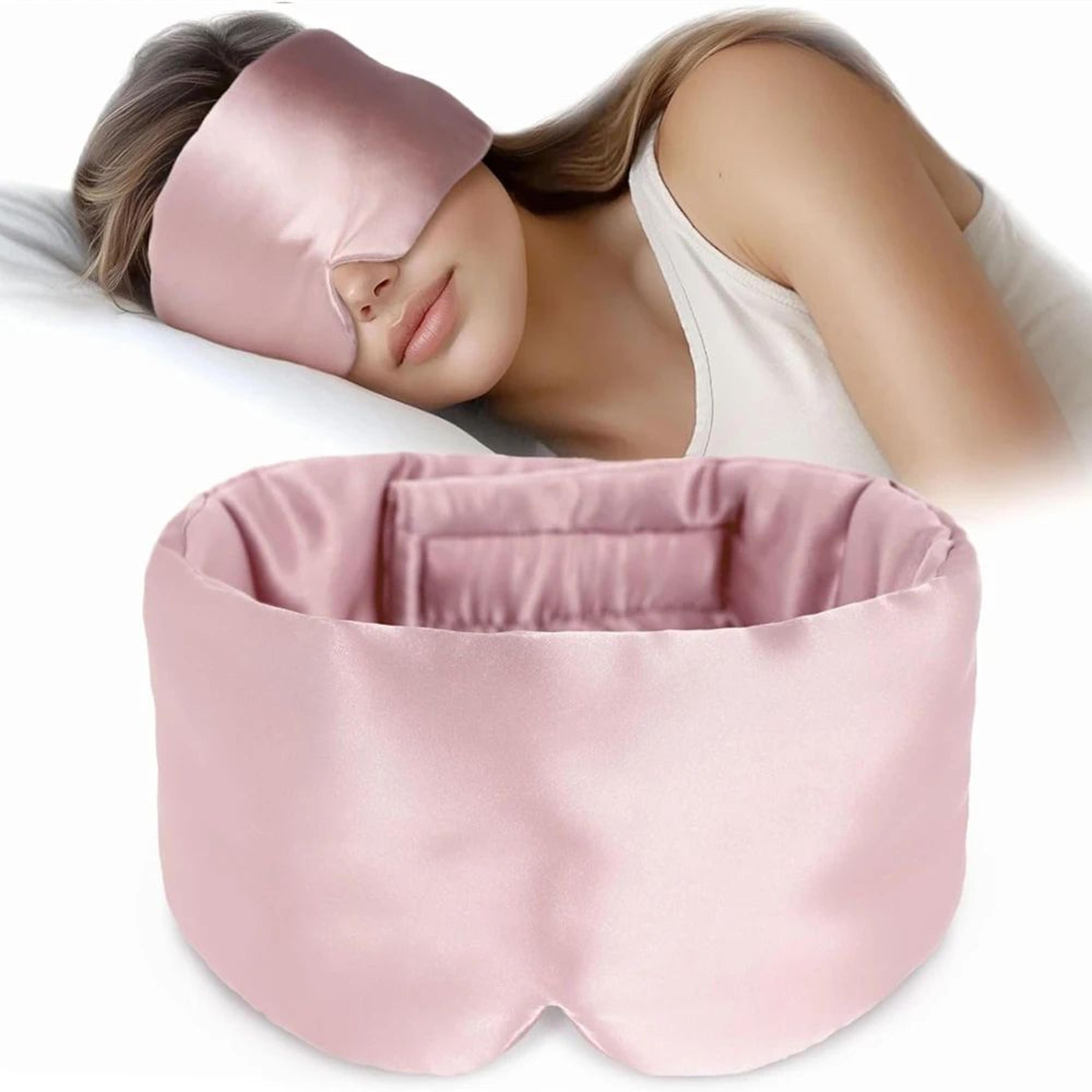 mulberry silk sleep mask soft padded blackout eye mask for travel