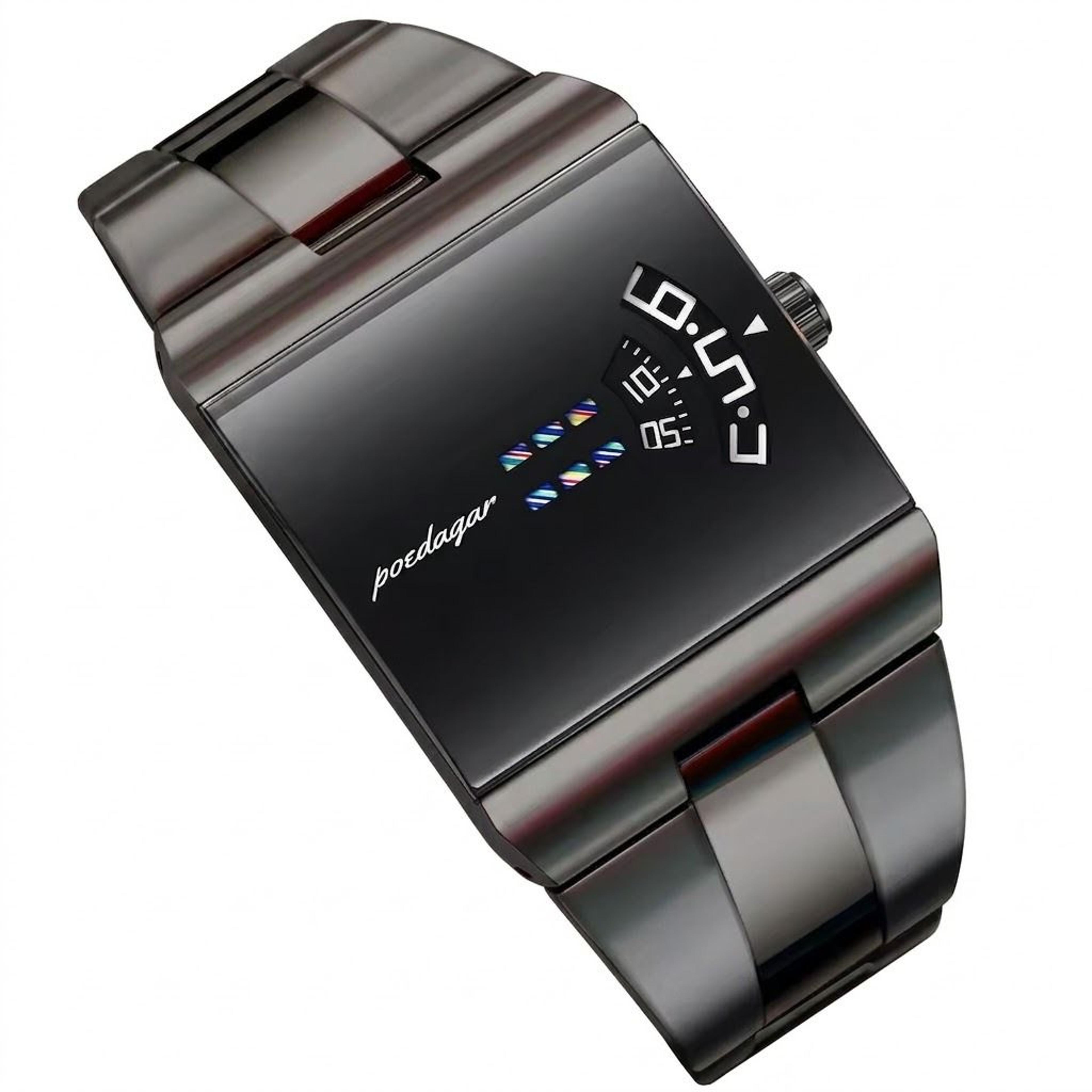 elegant men quartz watch stainless steel waterproof business wristwatch