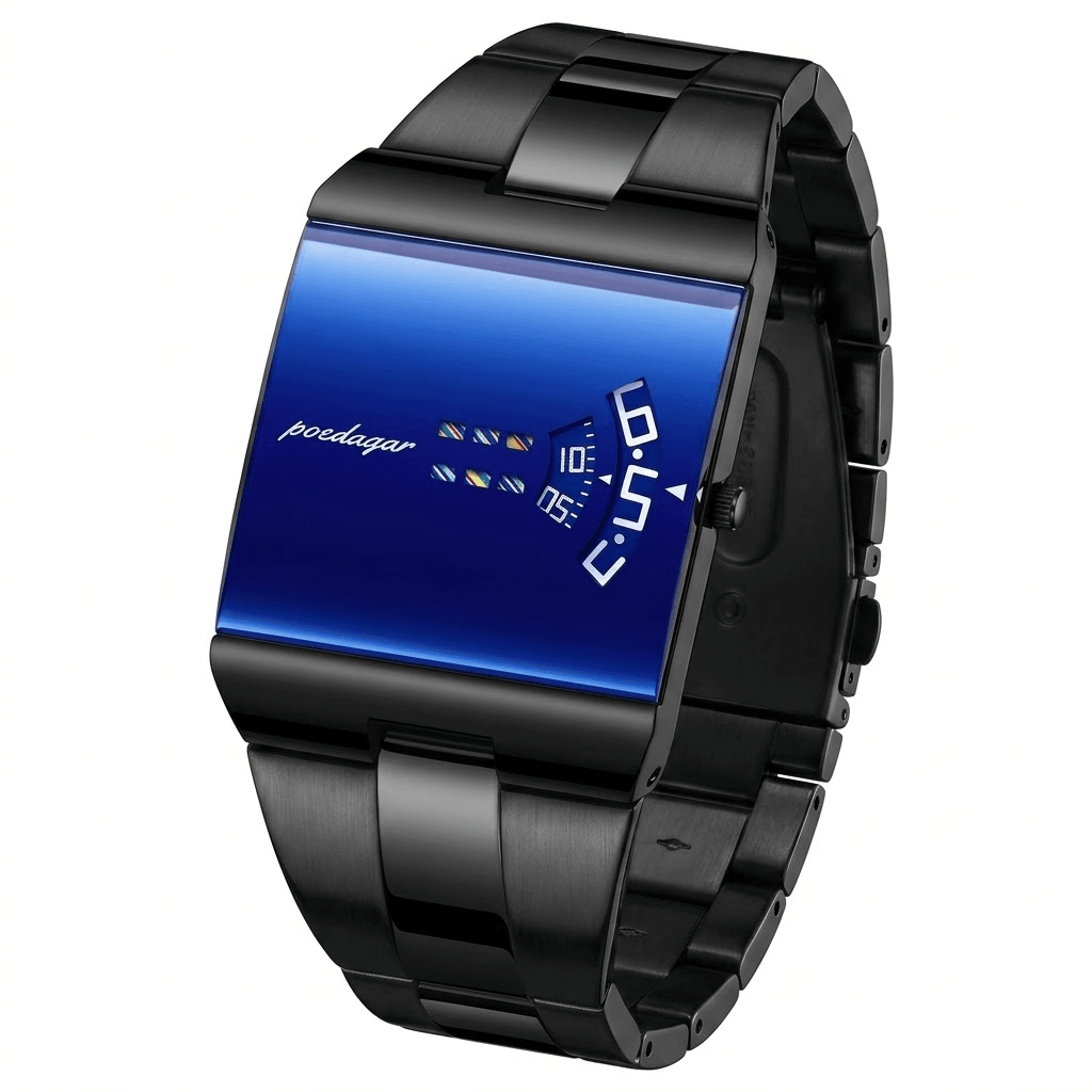 stainless steel men quartz watch waterproof business military style