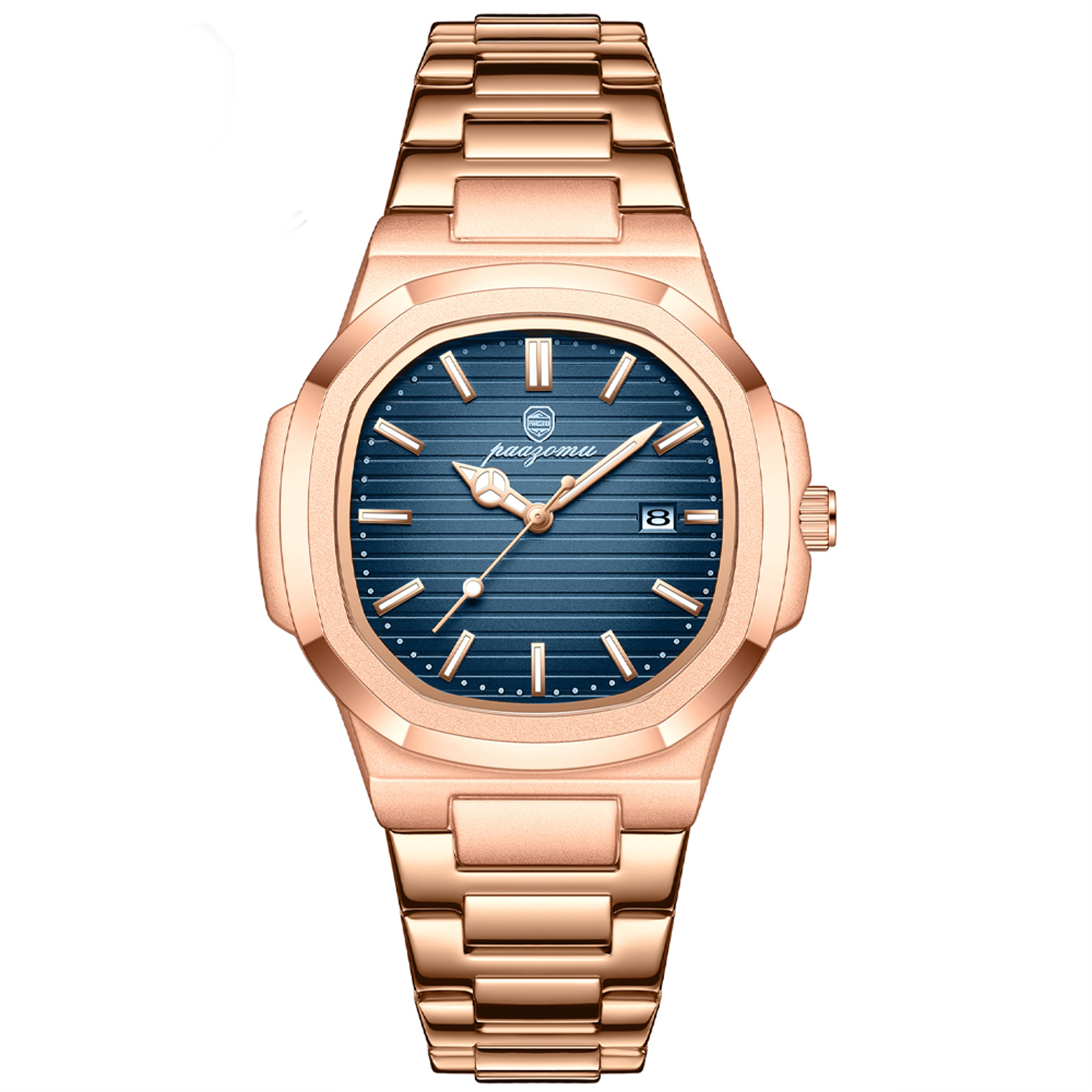 classic business casual mens quartz watch waterproof luminous wristwatch