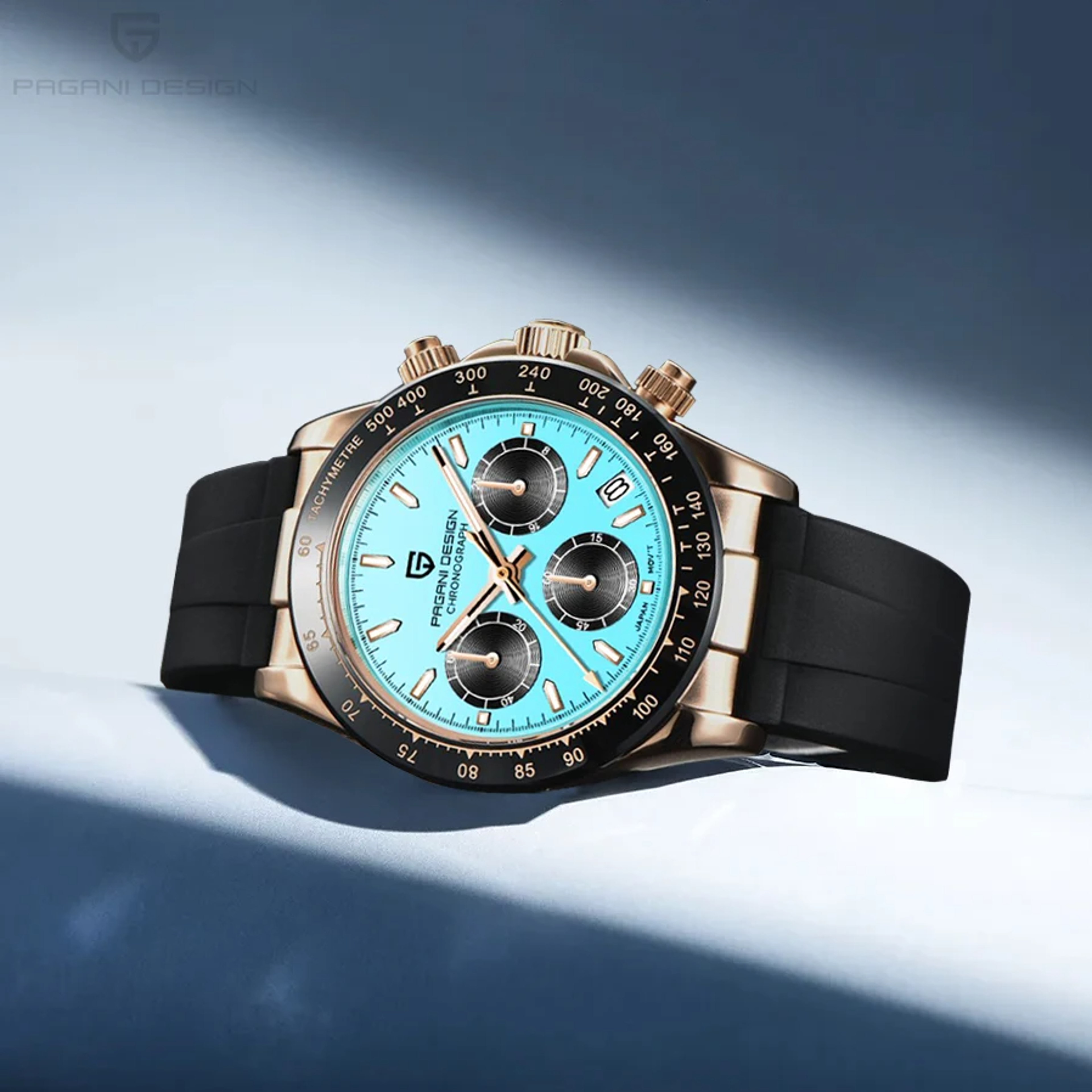 meteorite dial mens chronograph watch