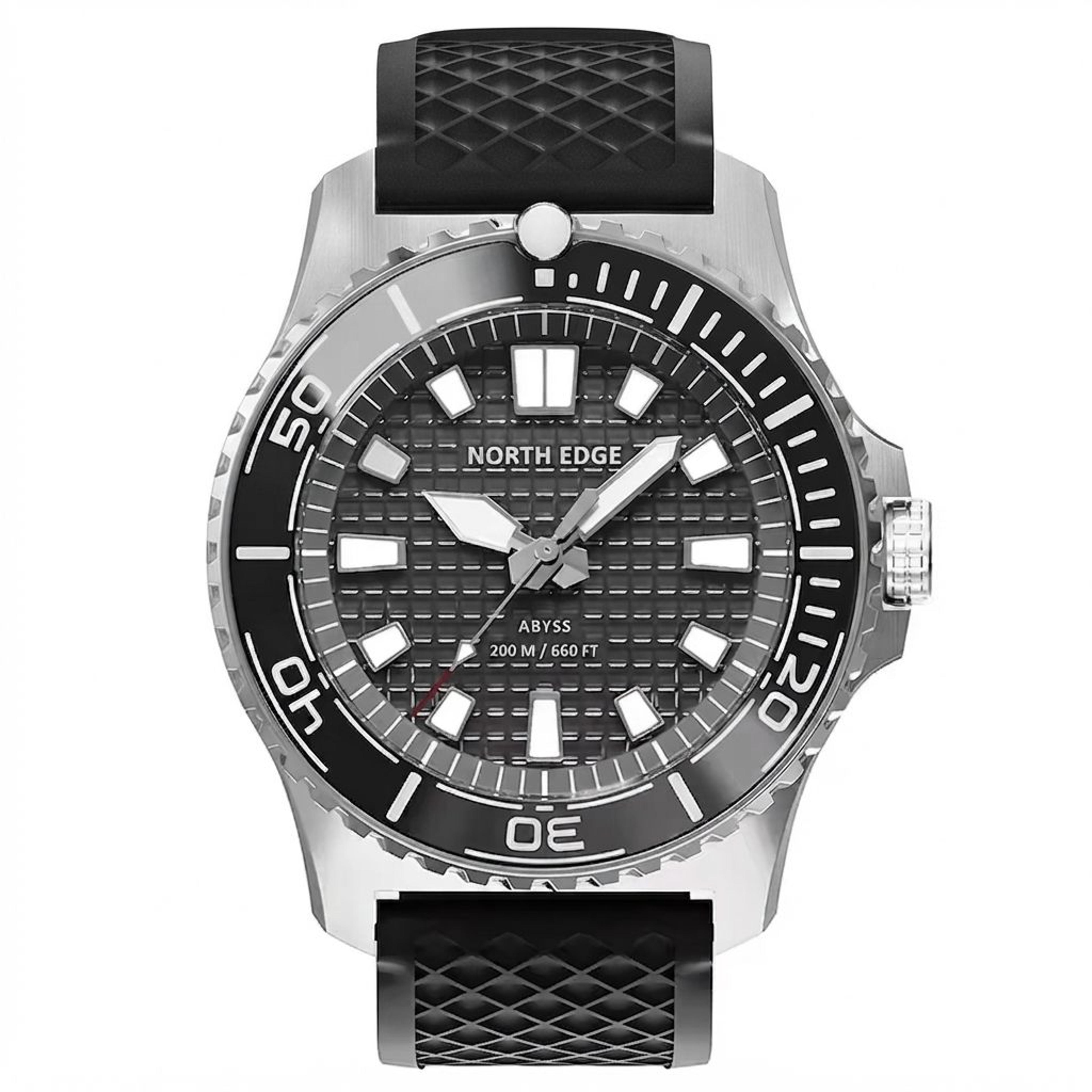 solar dive watch waterproof stainless steel men sports watch
