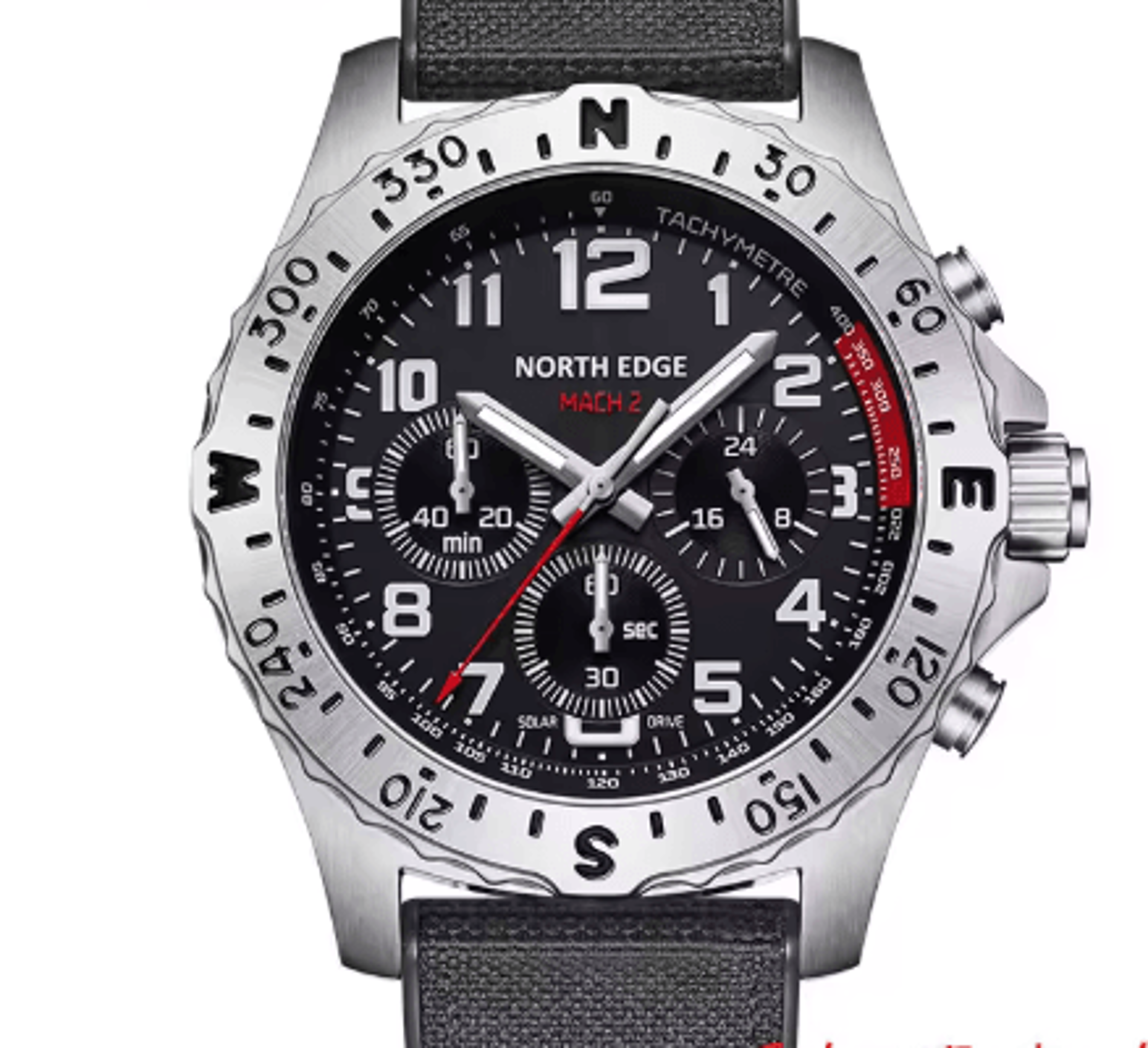 solar pilot watch for men stainless steel waterproof stopwatch quartz wristwatch