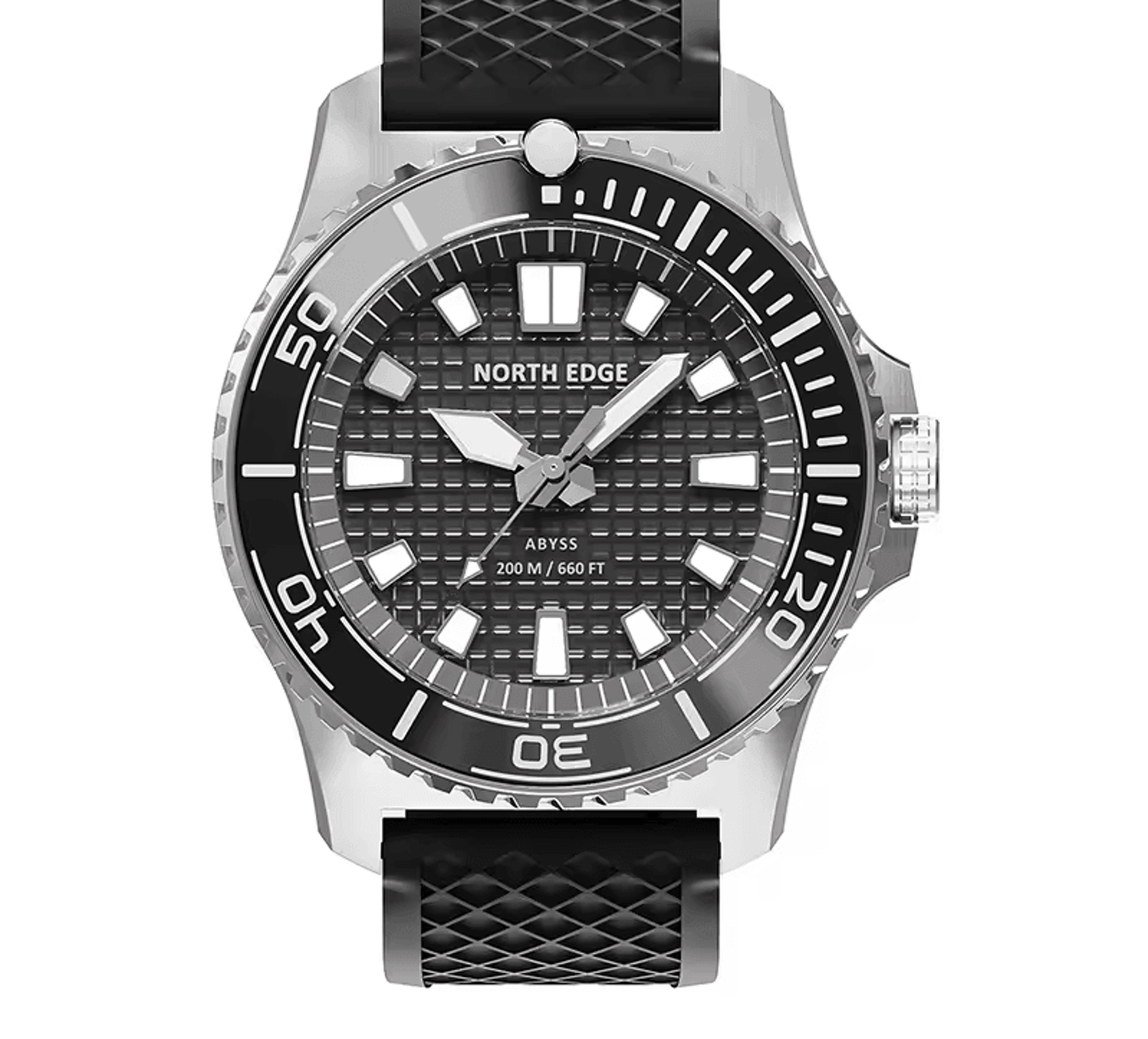 solar powered men diving watch steel quartz sports wristwatch
