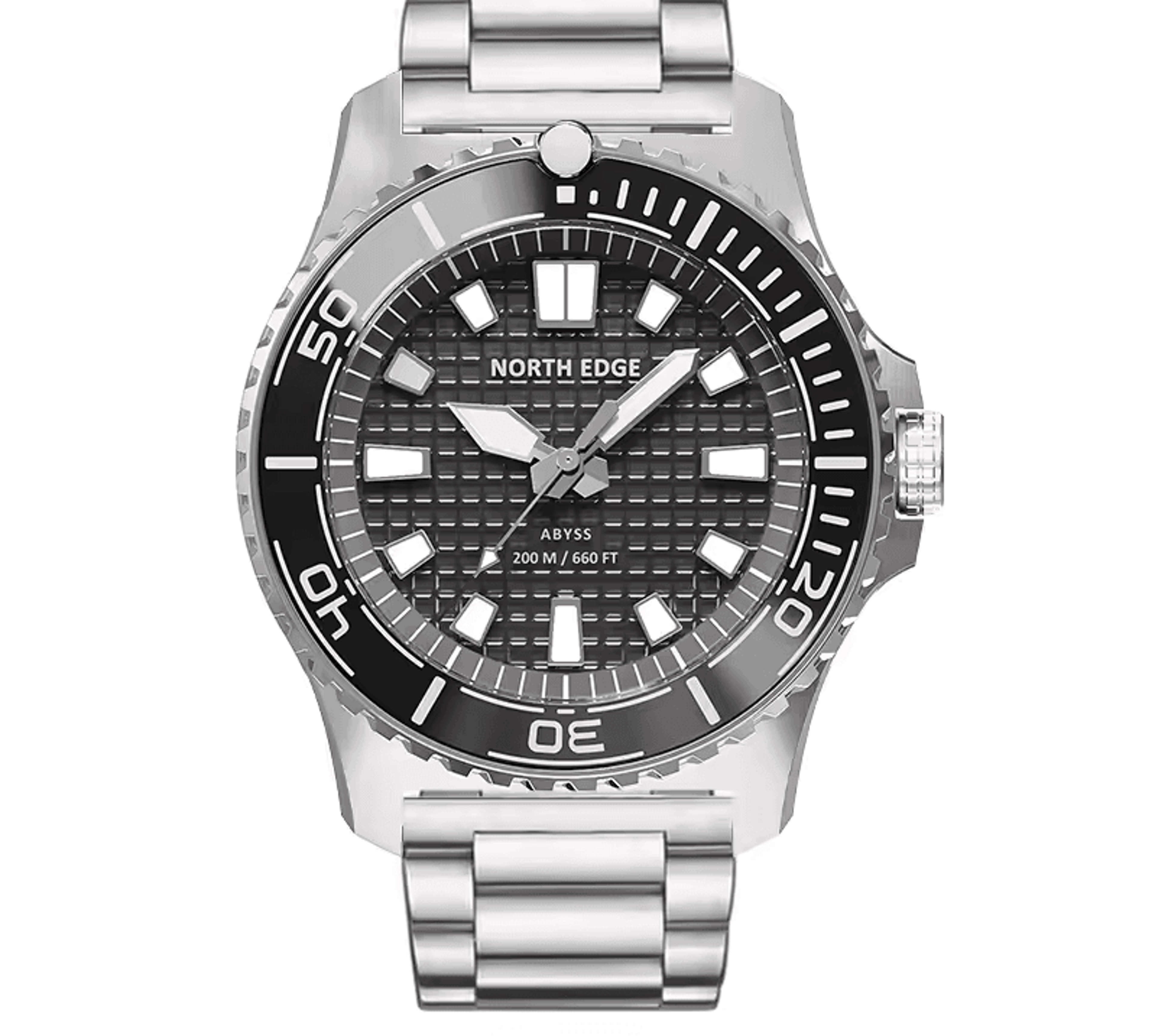 dive watch waterproof stainless steel quartz wristwatch