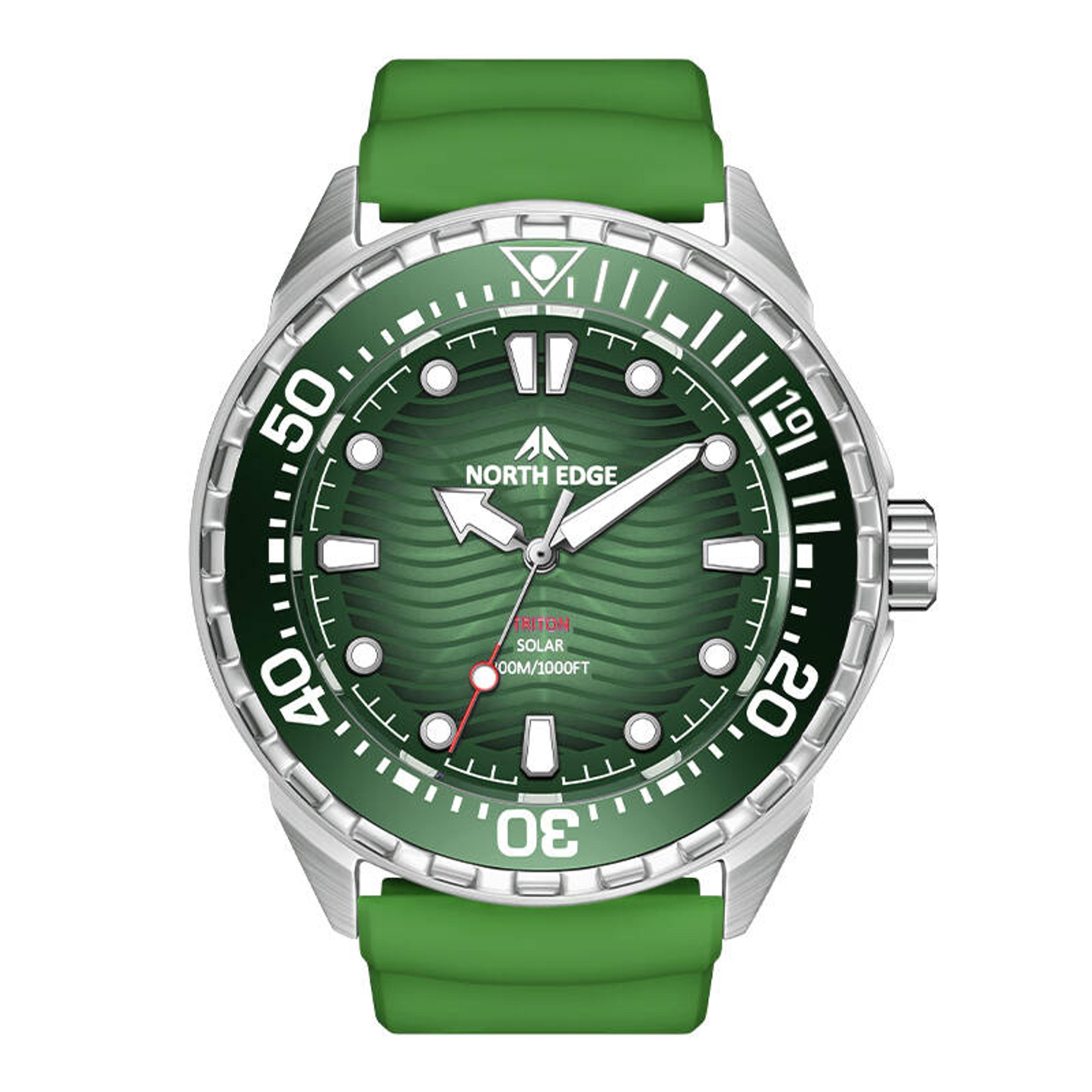 luxury waterproof quartz dive watch for men stainless steel