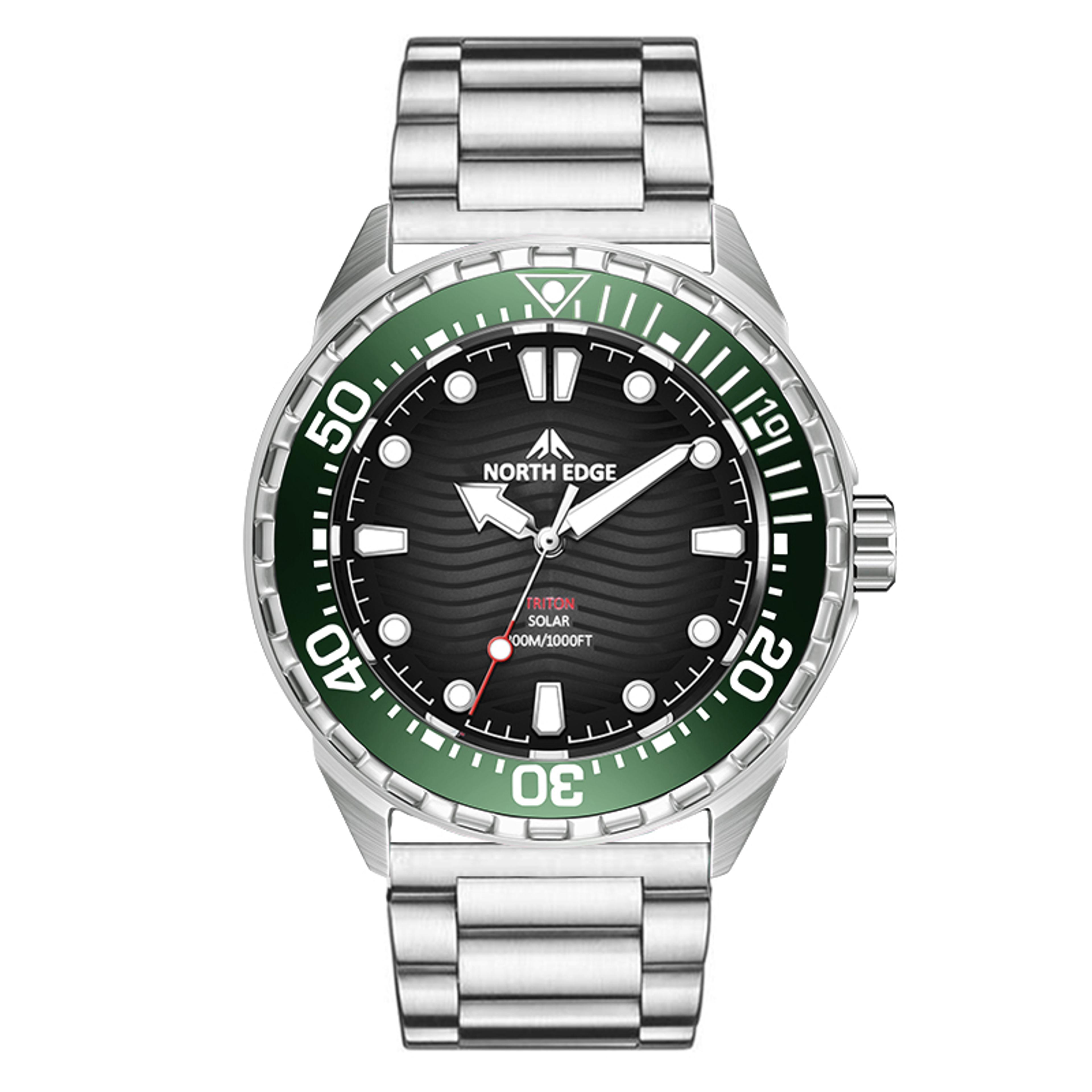 luxury men dive quartz watch stainless steel case
