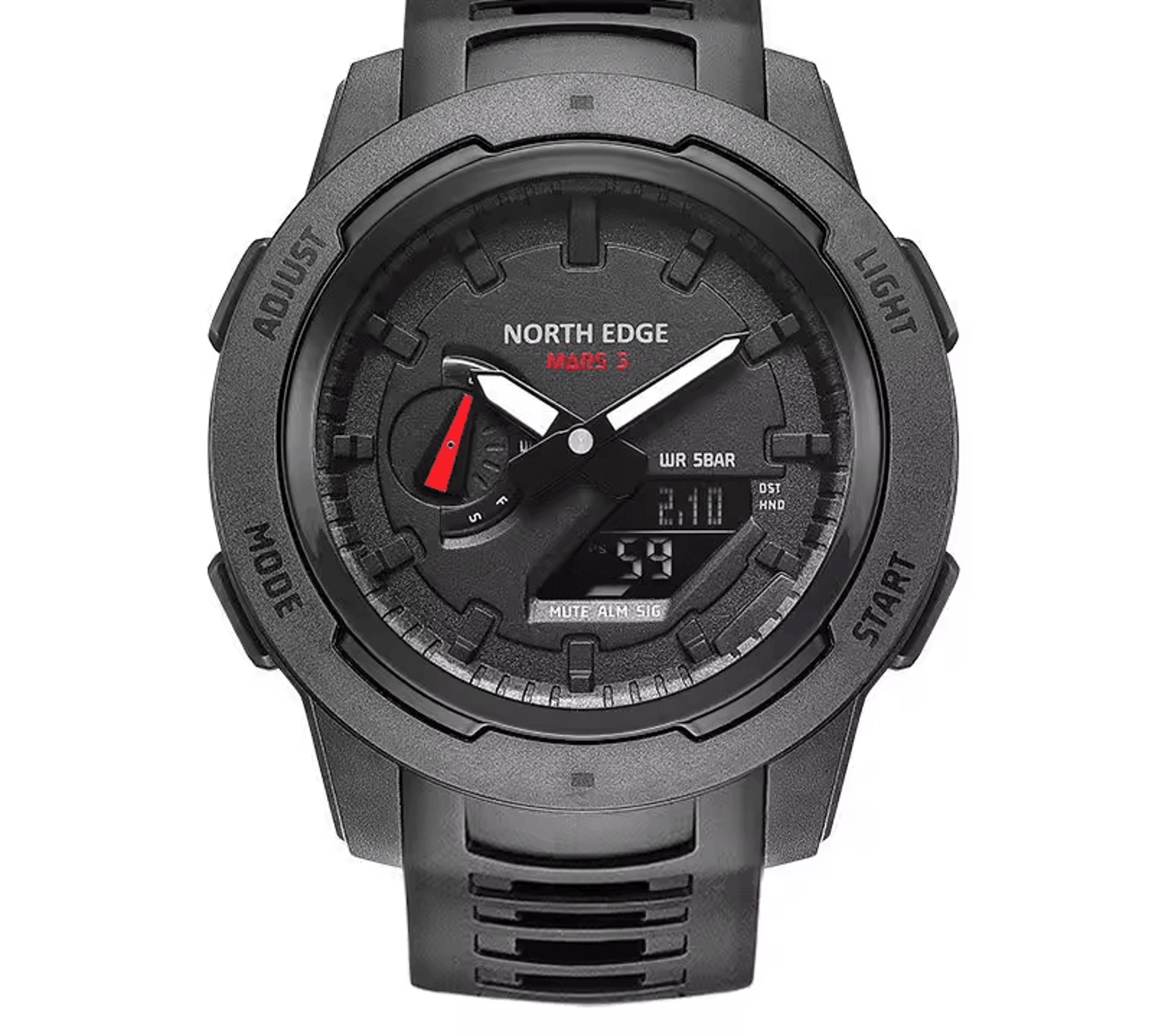 carbon fiber digital military watch waterproof world time for men