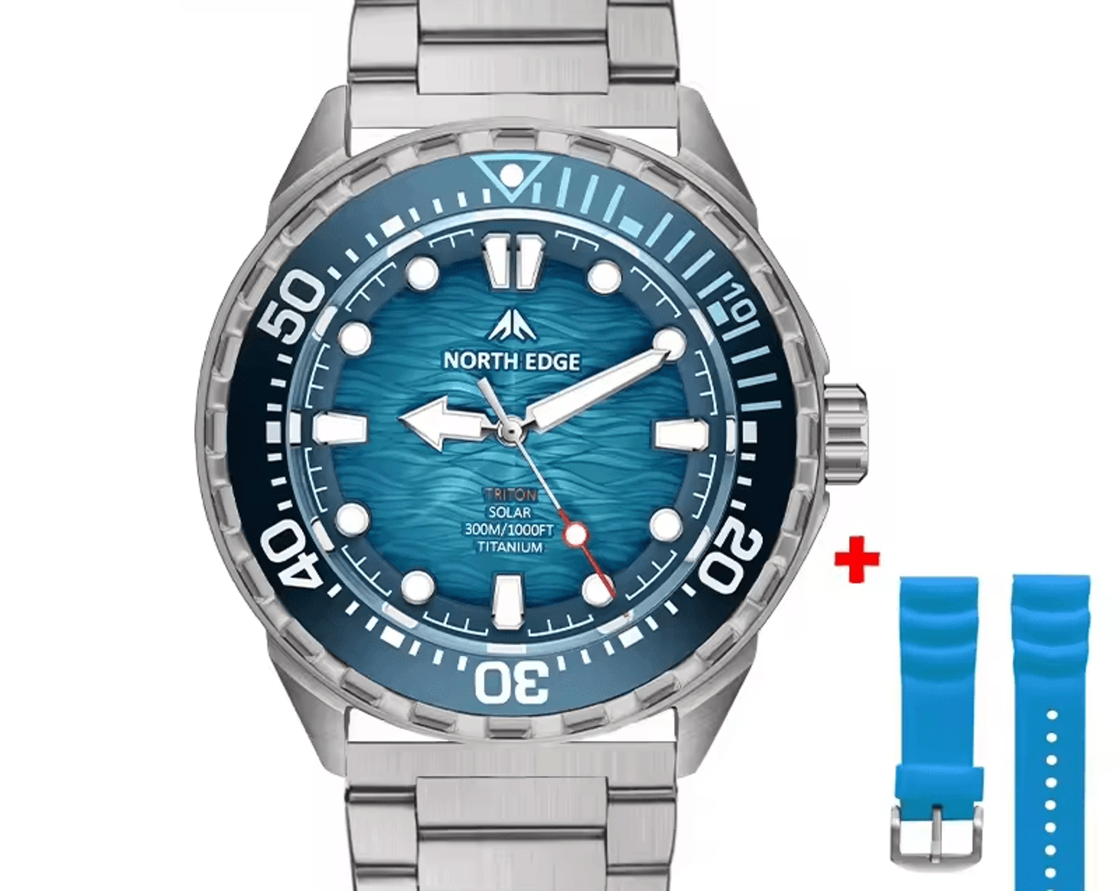 ti solar dive watch for men titanium waterproof