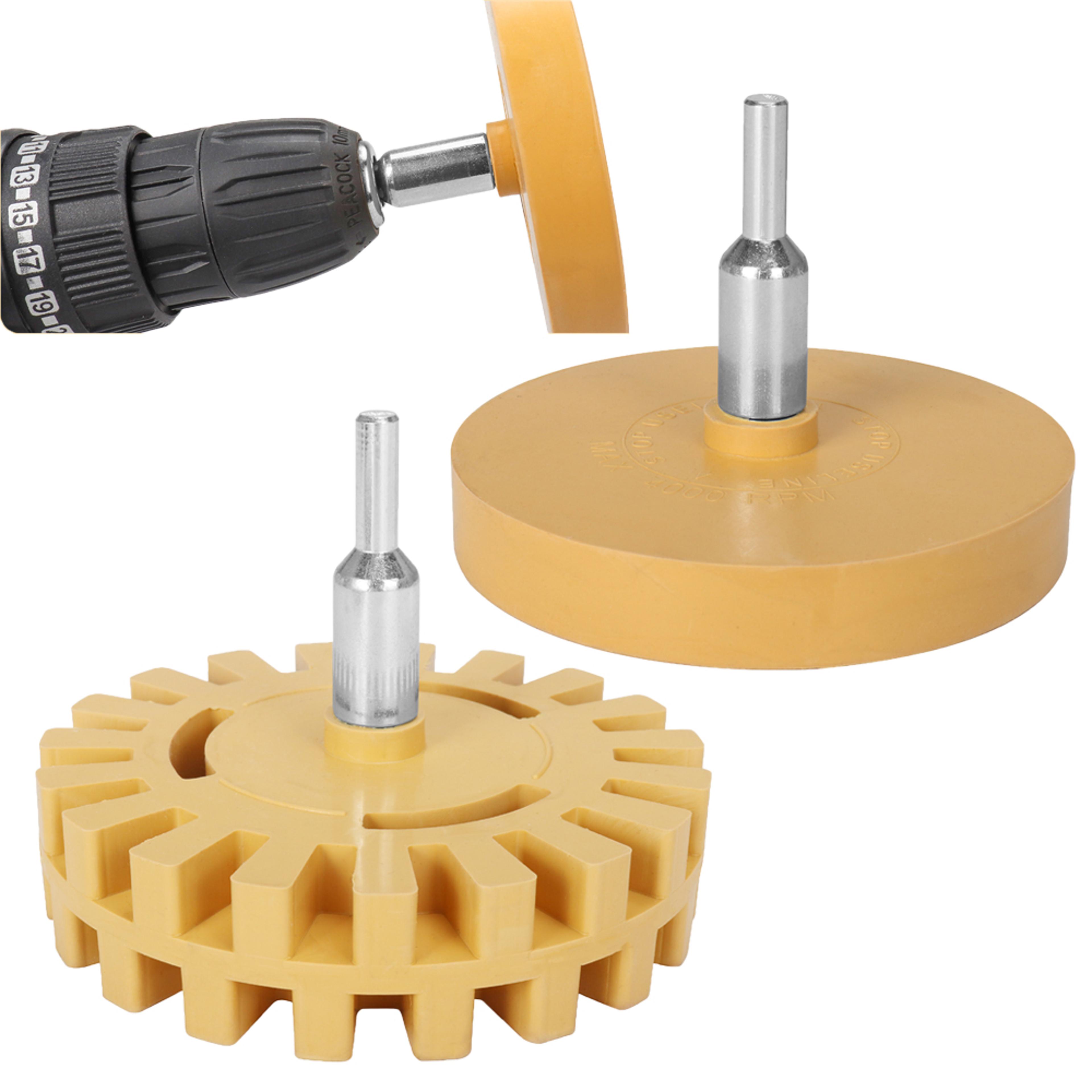 car eraser wheel adhesive remover drill adapter