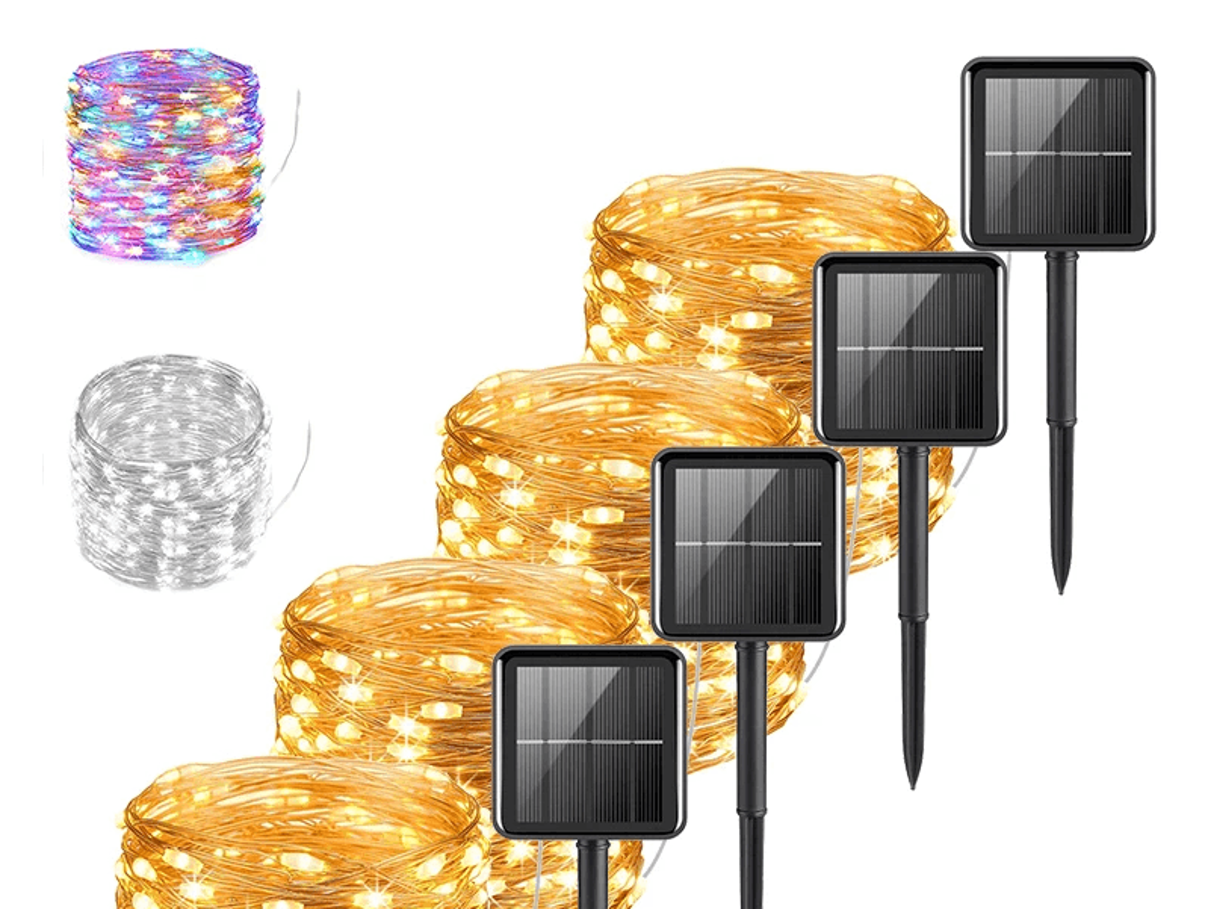 solar fairy string lights outdoor waterproof garden party lights