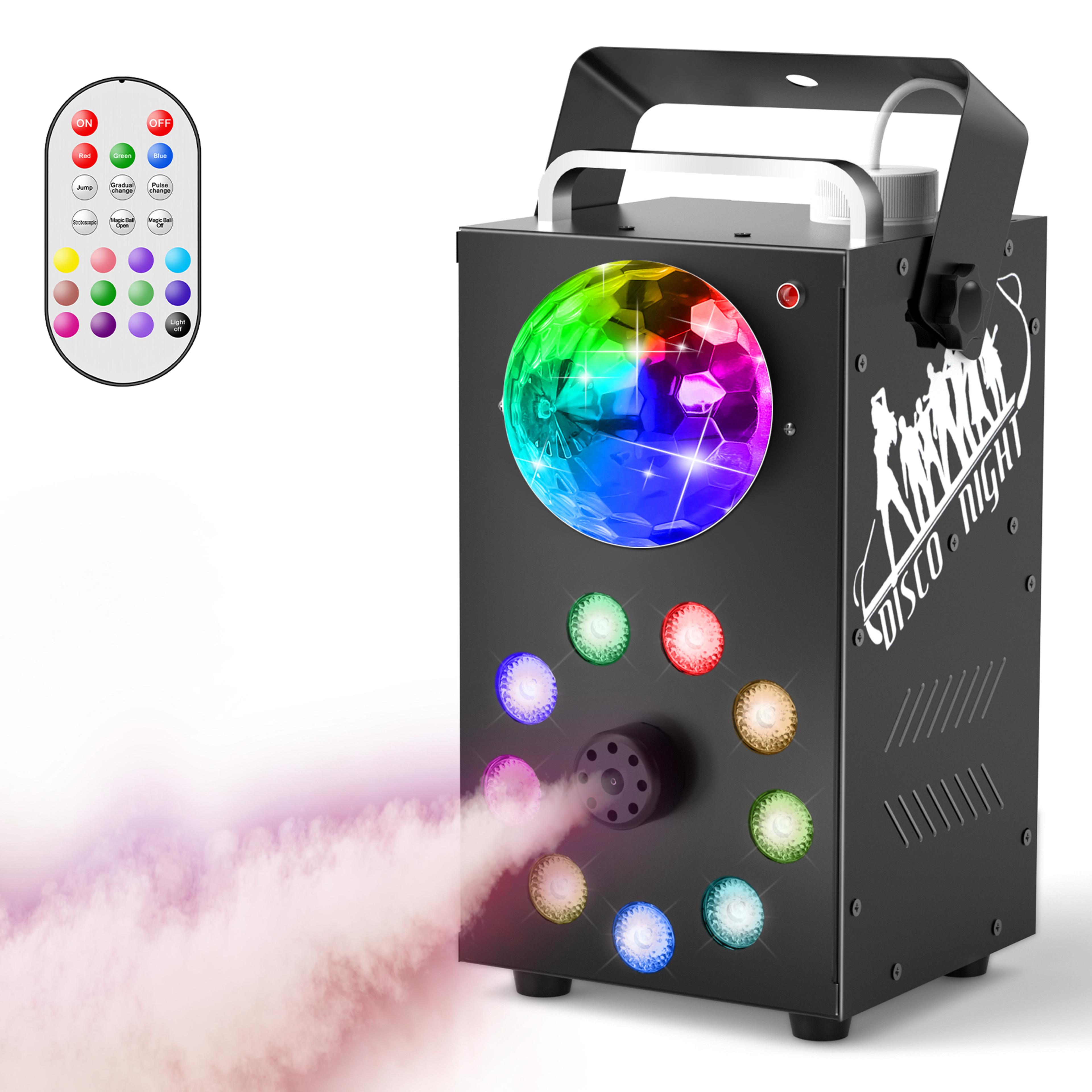 rgb fog machine wireless remote stage light for dj halloween party