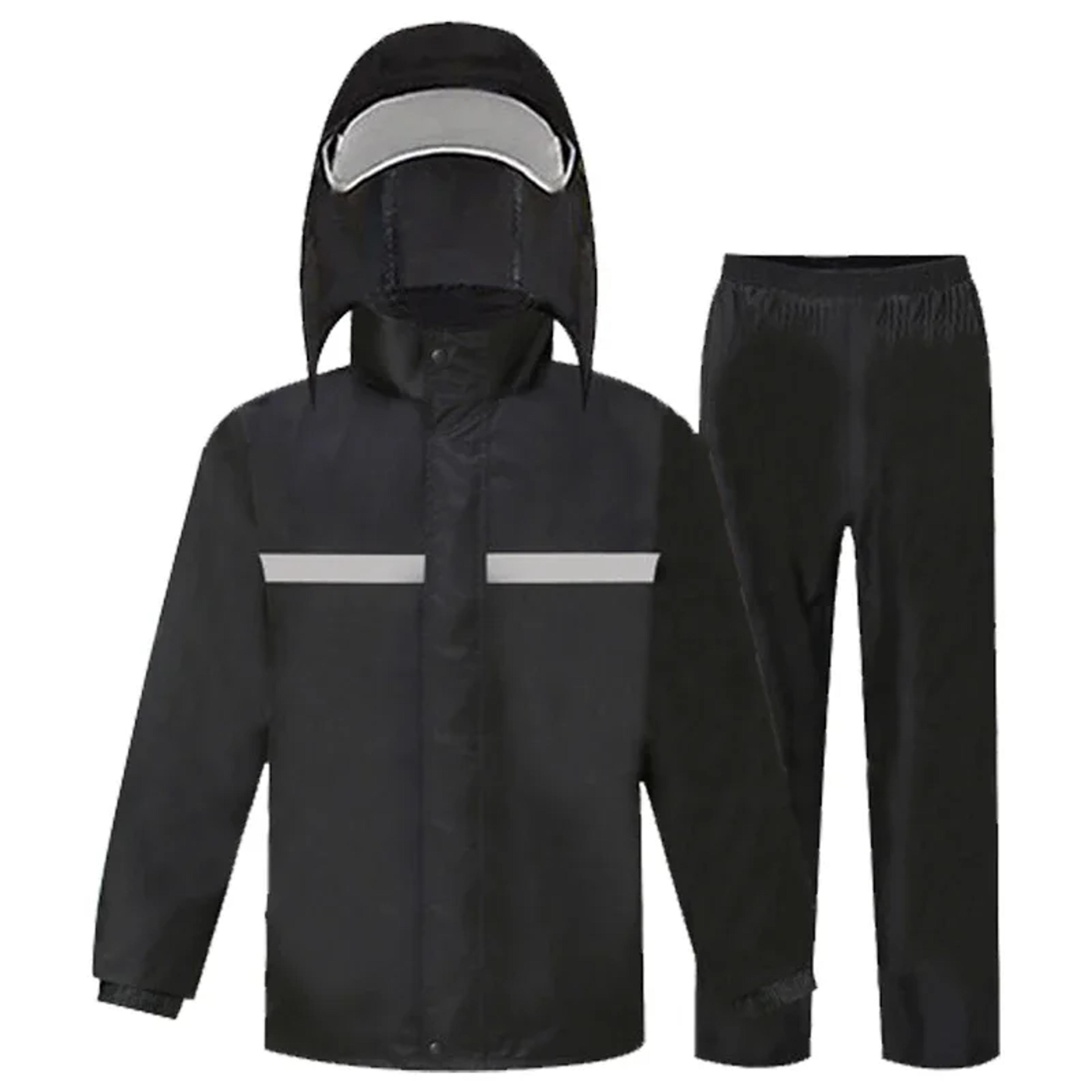 reflective waterproof motorcycle rain suit jacket and pants for electric bike riders