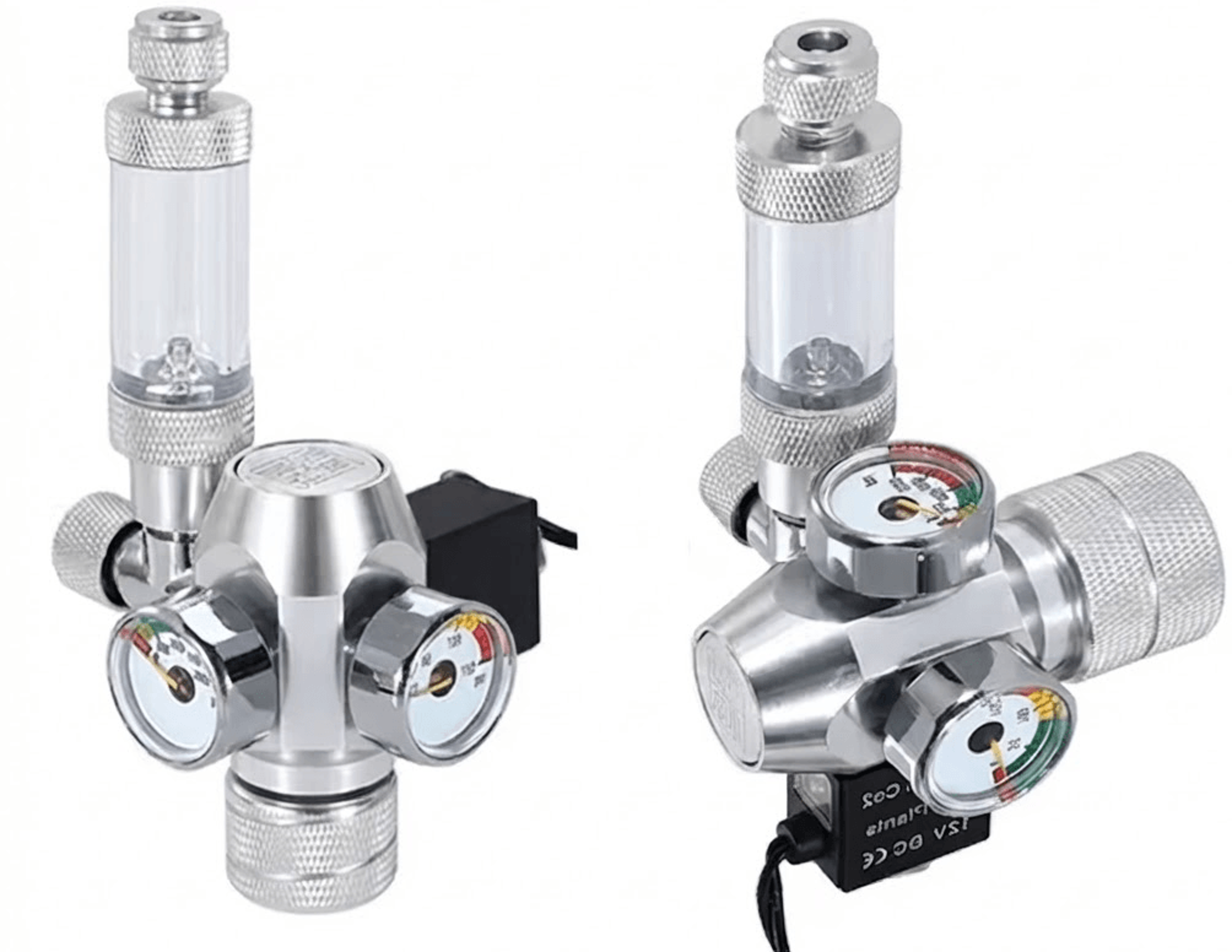 regulator with solenoid valve bubble counter precision control