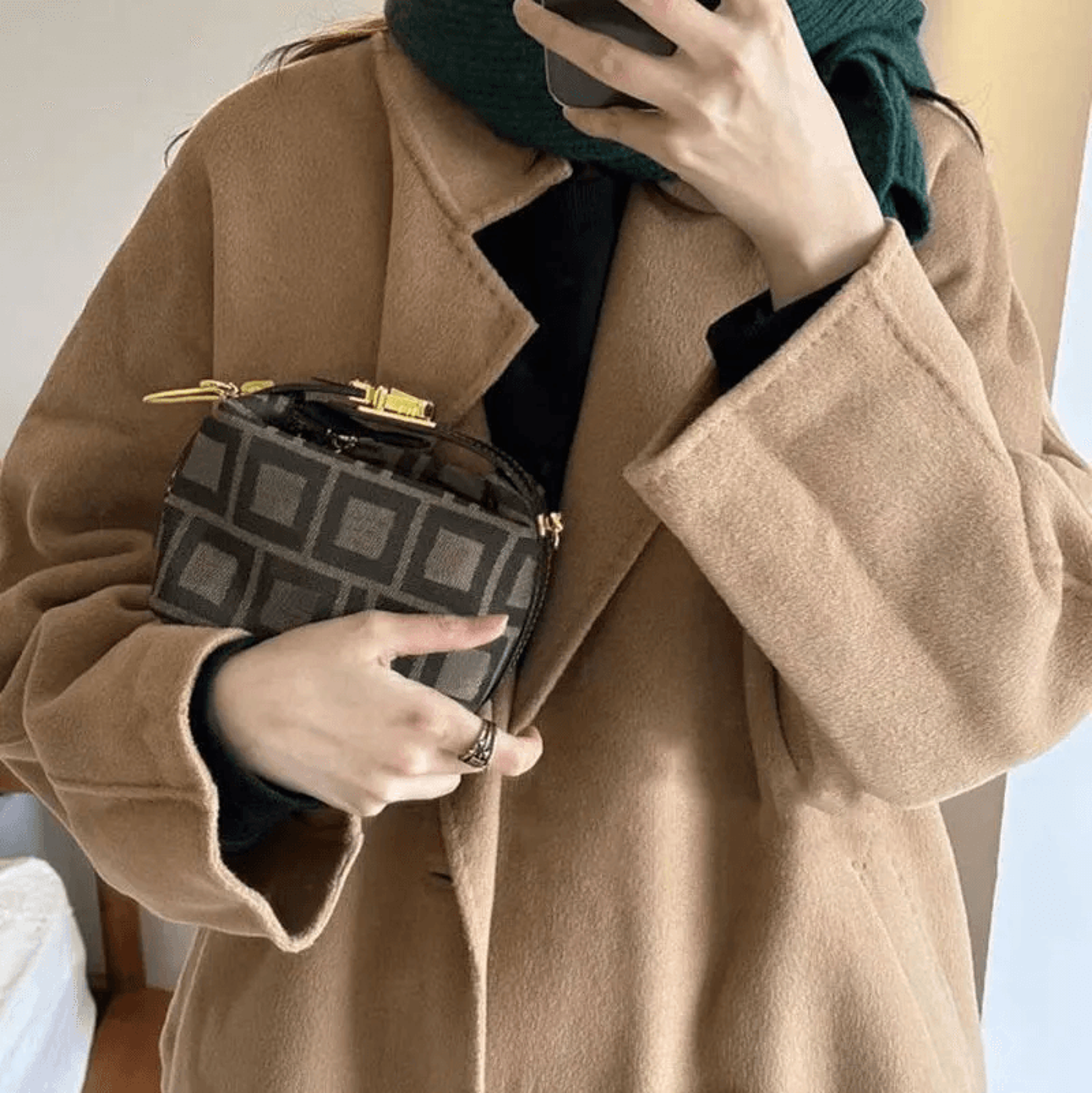 mini canvas makeup bag travel cosmetic pouch with zipper