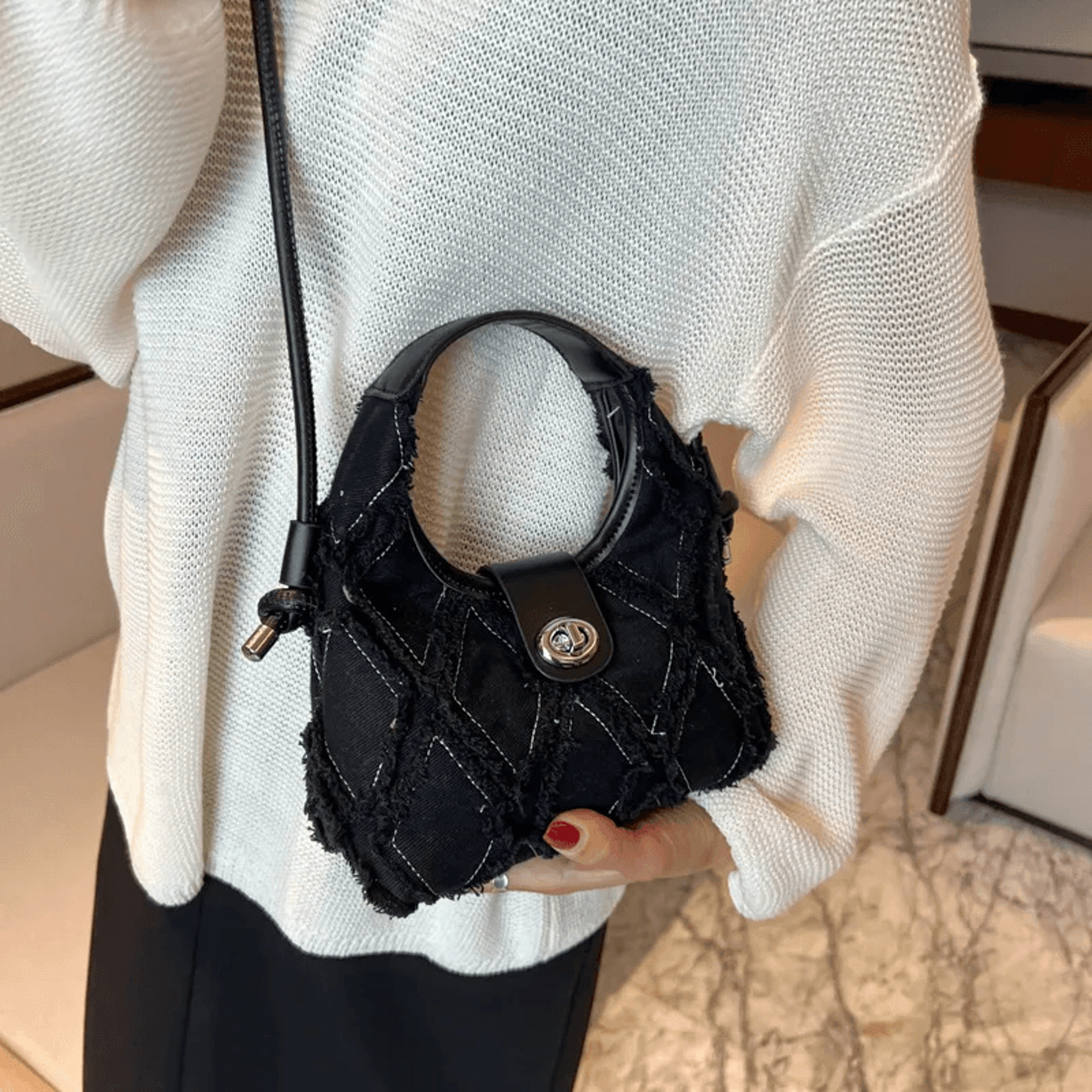 stylish printed boston handbag for women crossbody pillow bag