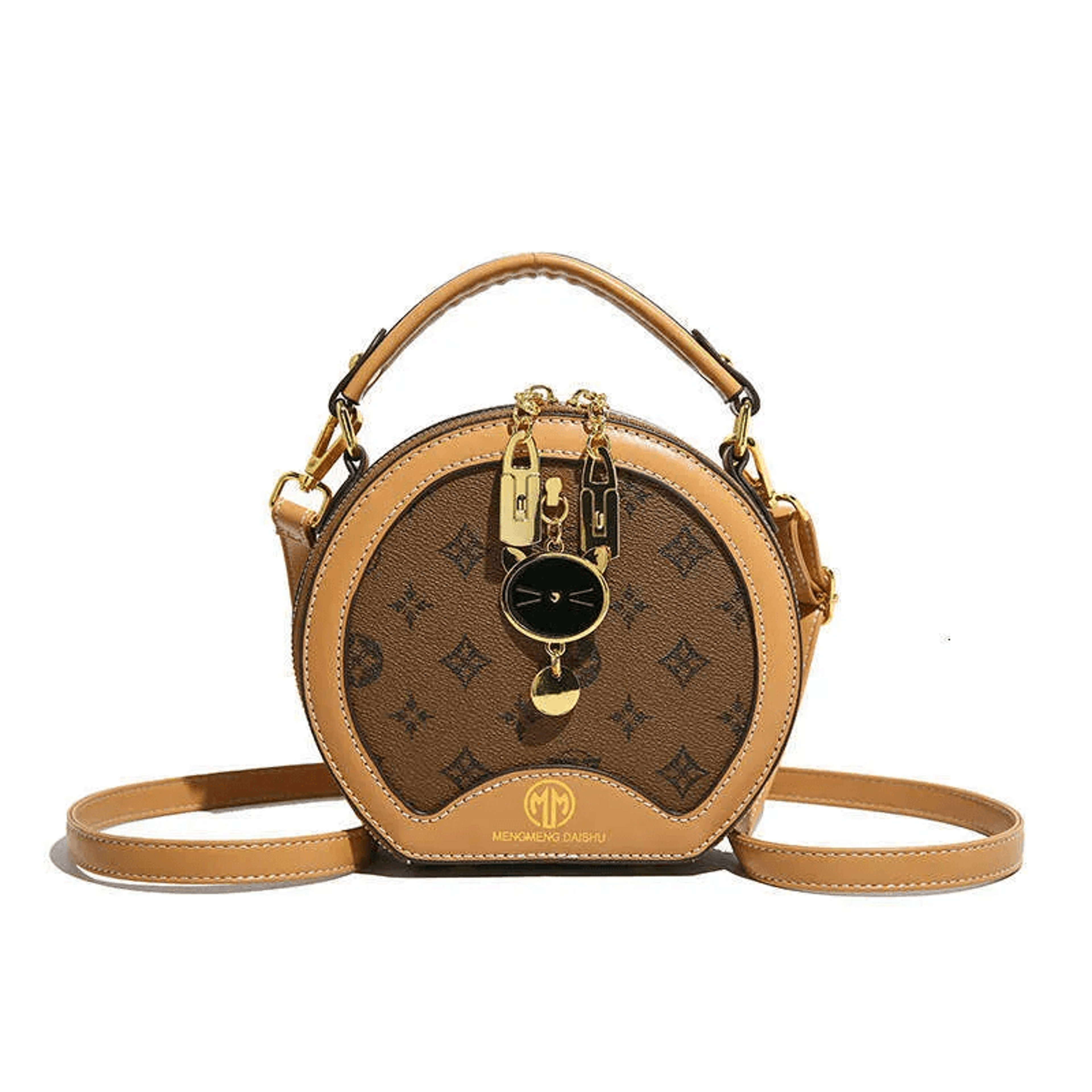 round crossbody bag for women small shoulder bag stylish versatile everyday purse