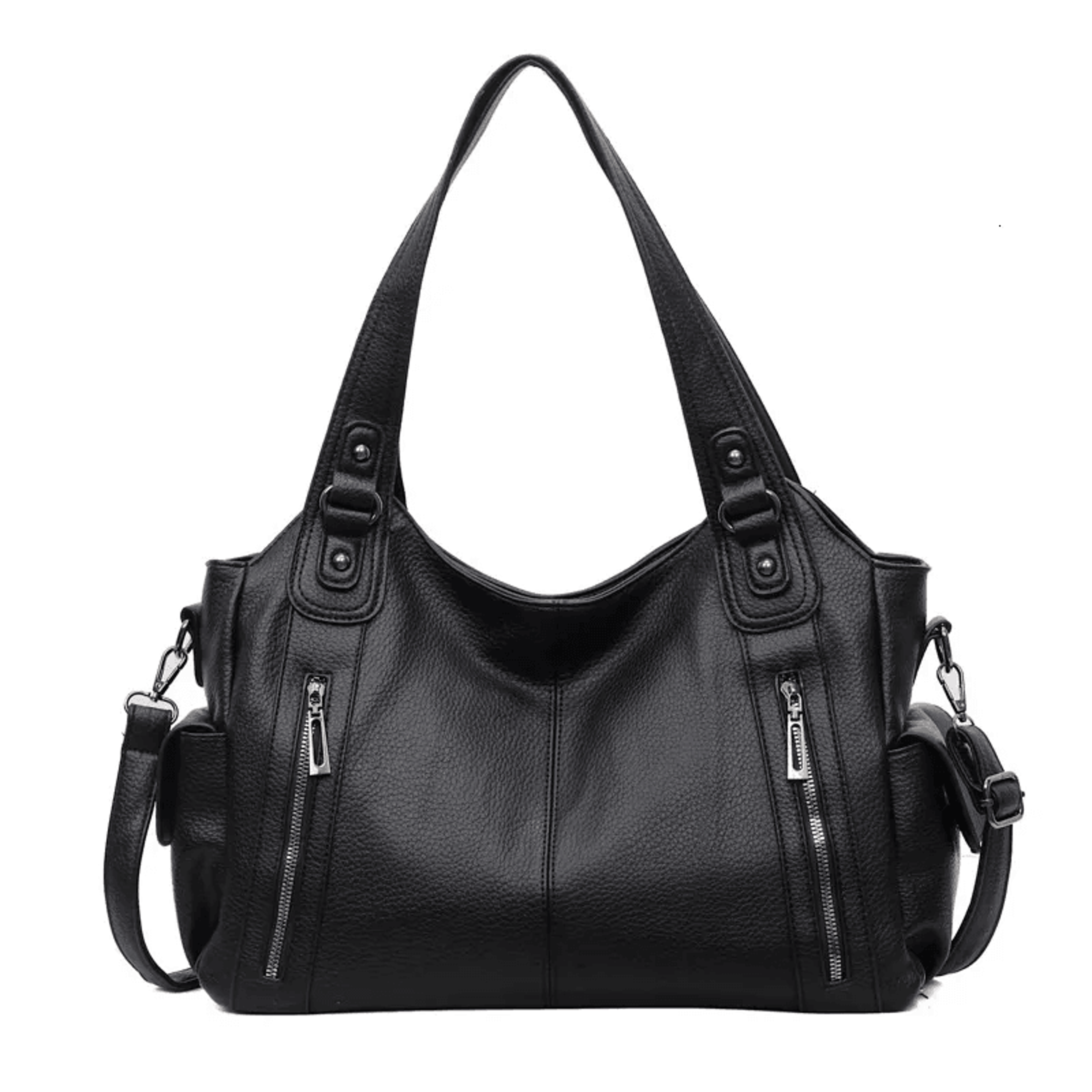 large capacity vintage tote bag shoulder crossbody commuter handbag