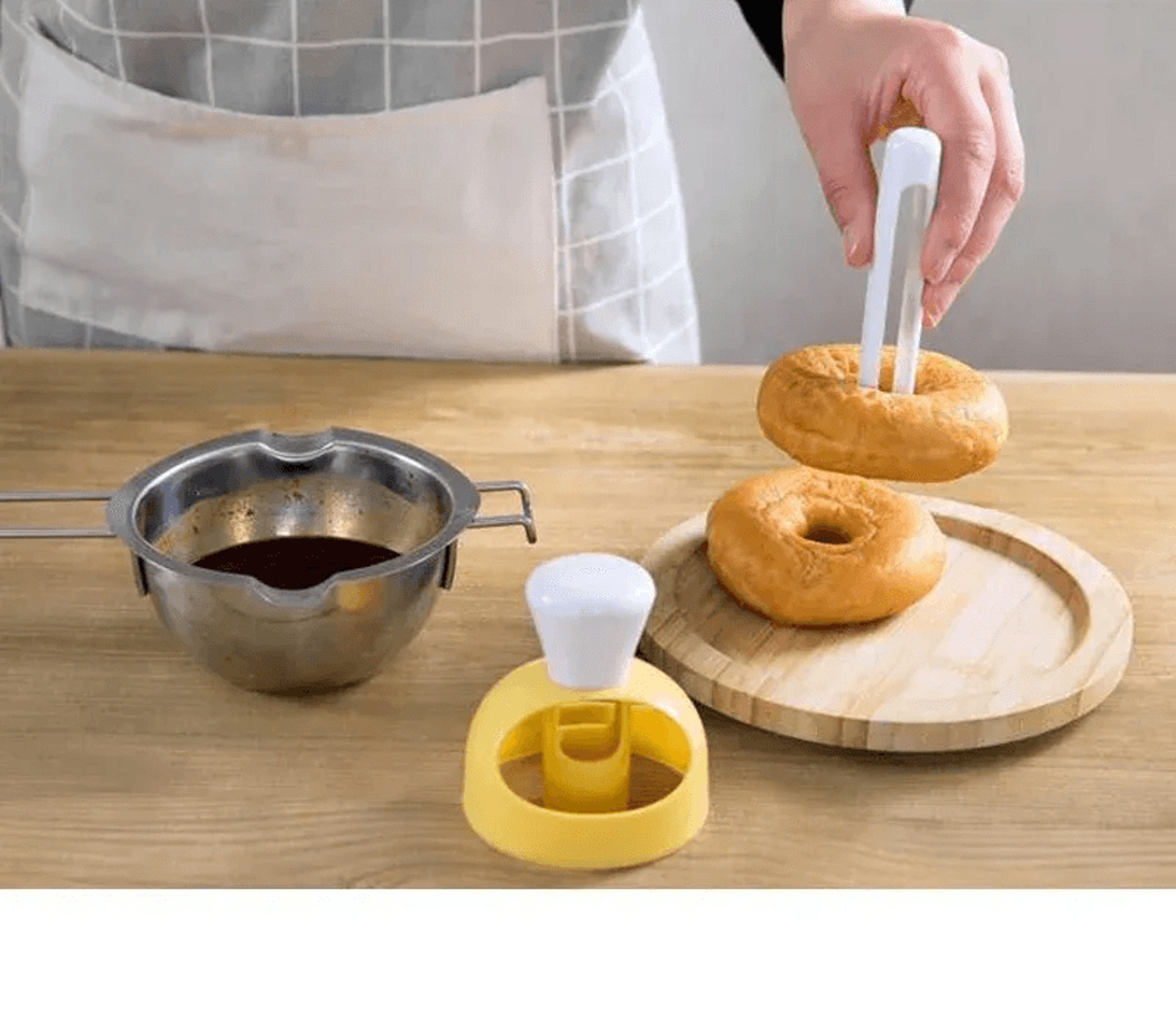 plastic donut mold set diy donut cutter for baking and cake decorating