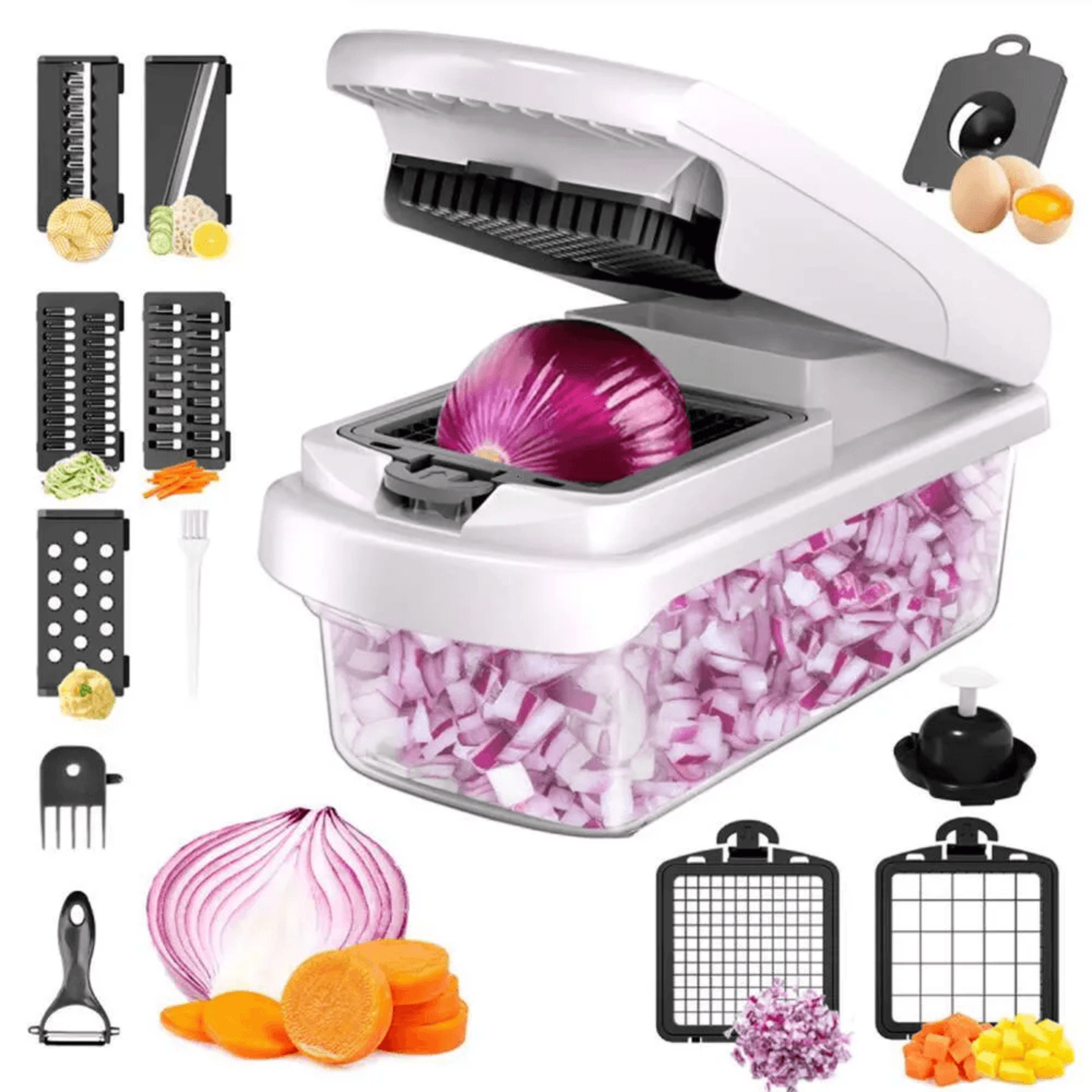 vegetable chopper mandoline slicer bpa free food prep tool