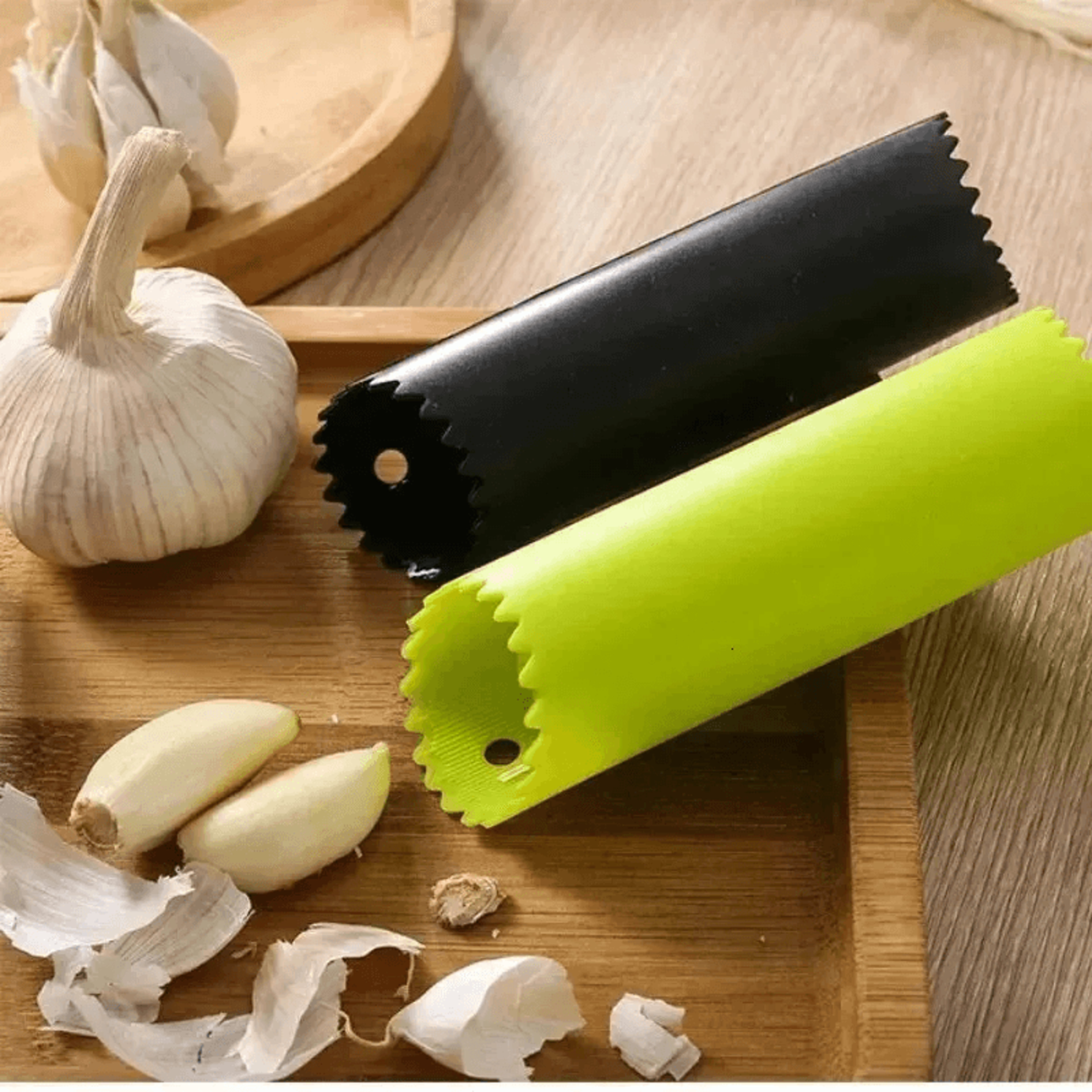 silicone garlic peeler tube easy garlic skin remover kitchen gadget