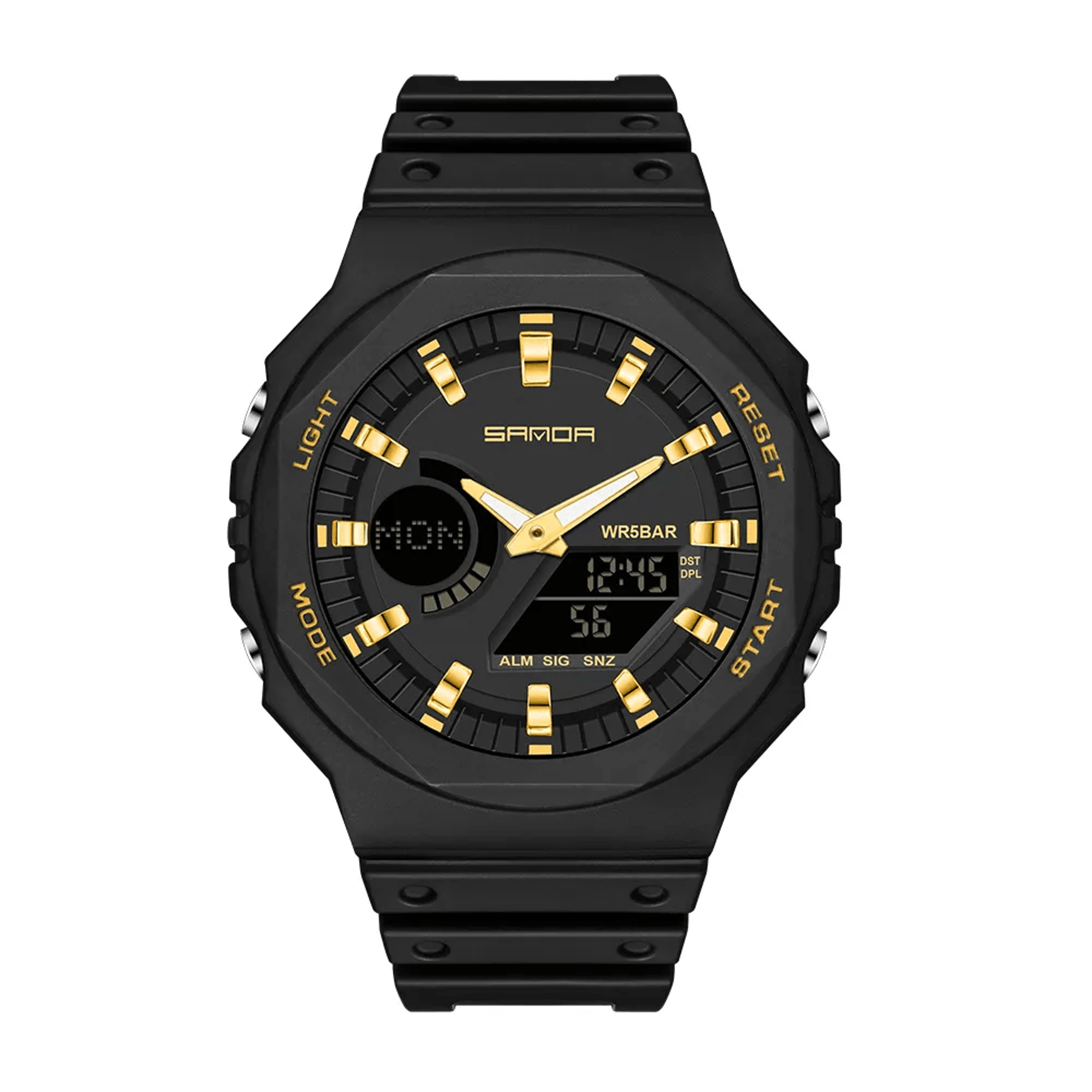 digital sport watch for men military style outdoor wristwatch