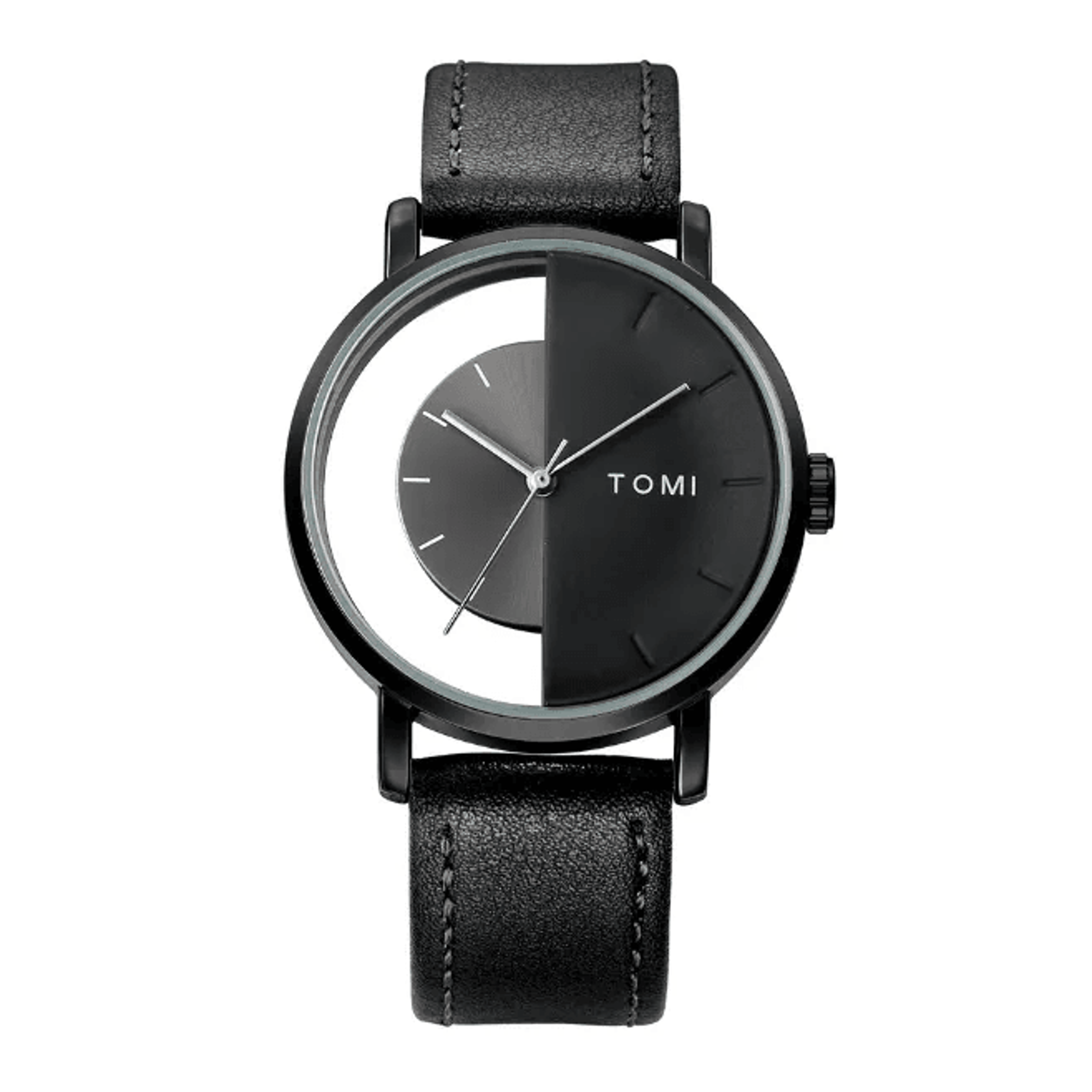 hollow dial unisex quartz watch casual fashion wristwatch