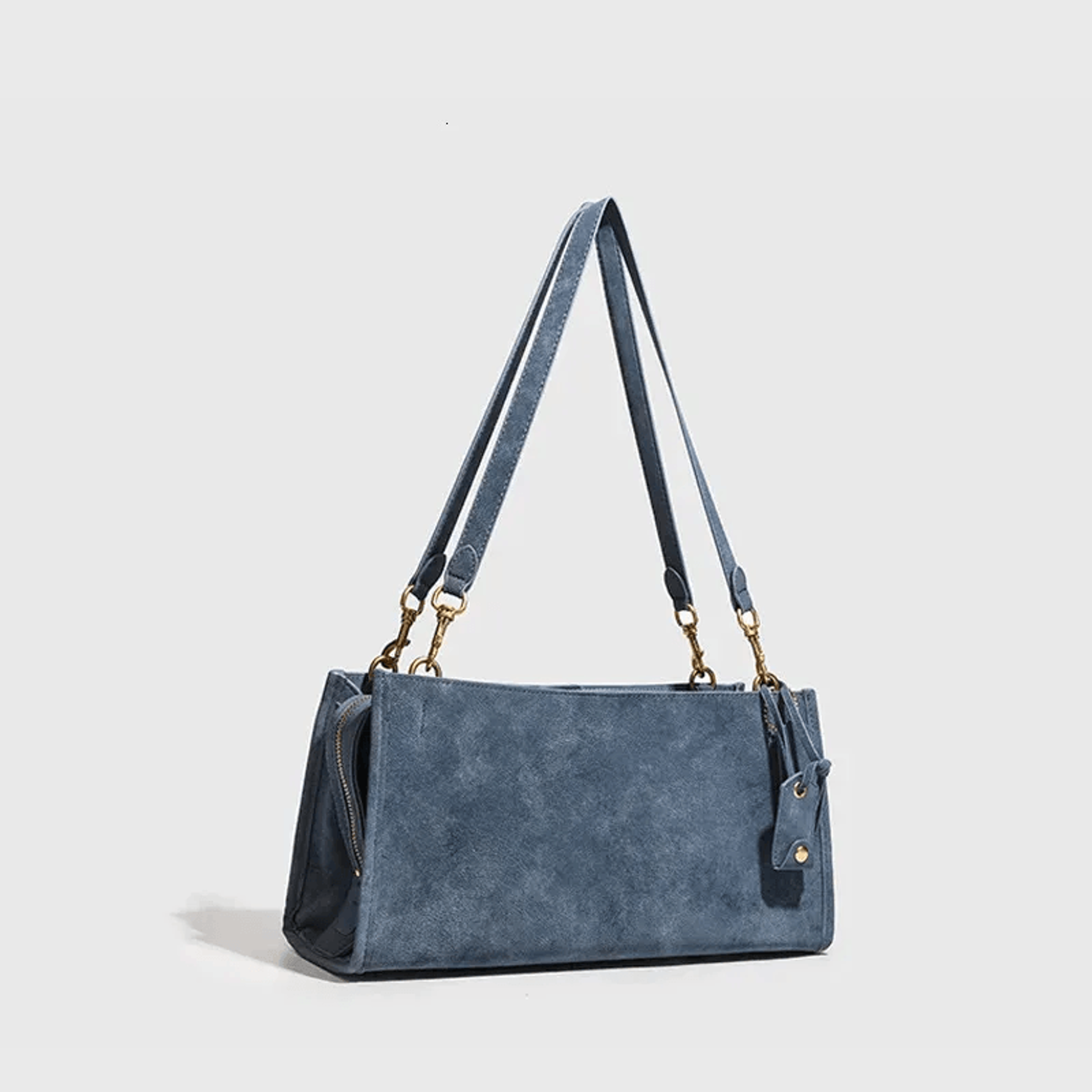 large capacity double zipper shoulder bag for women multi layer crossbody handbag