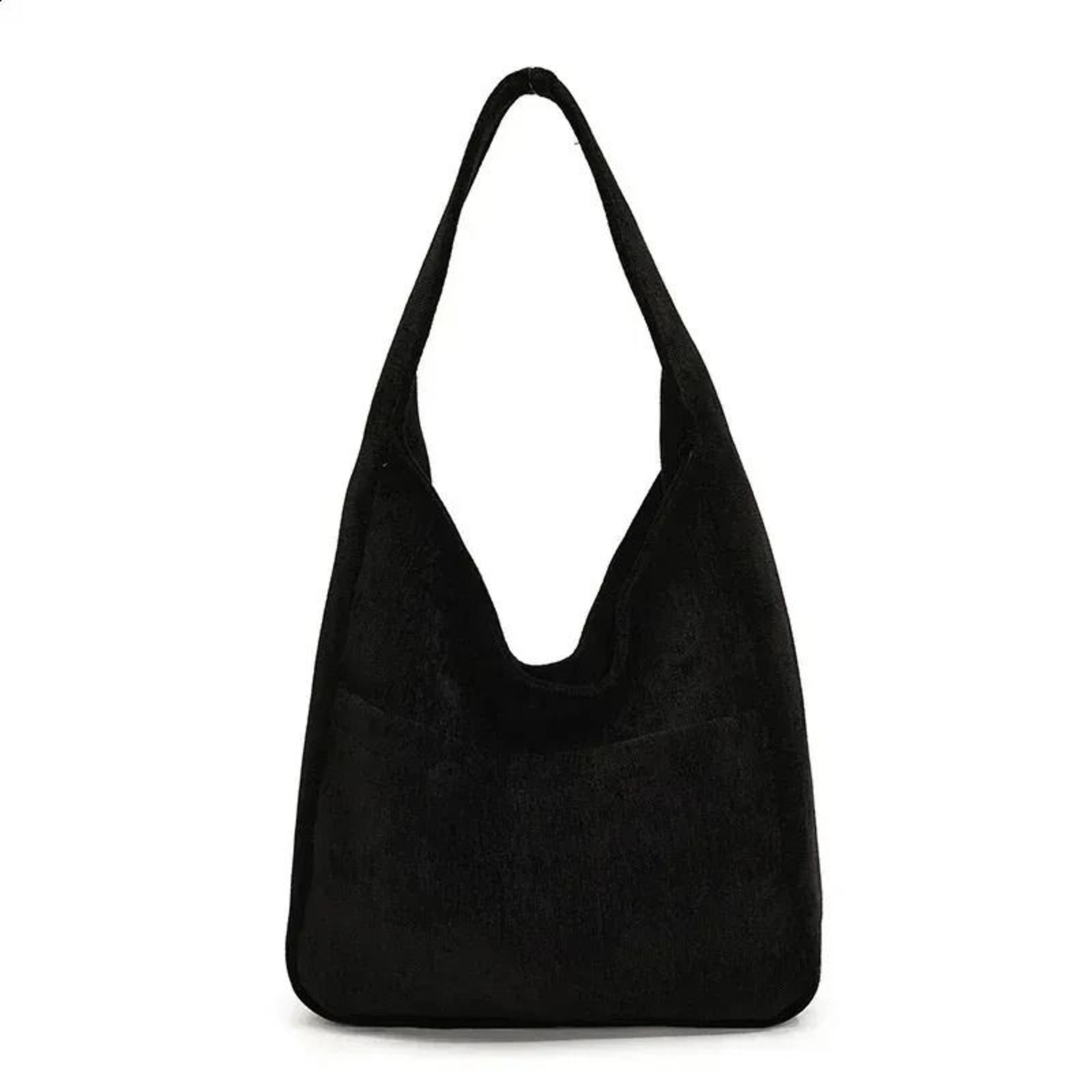 soft velvet large capacity shoulder tote bag for women