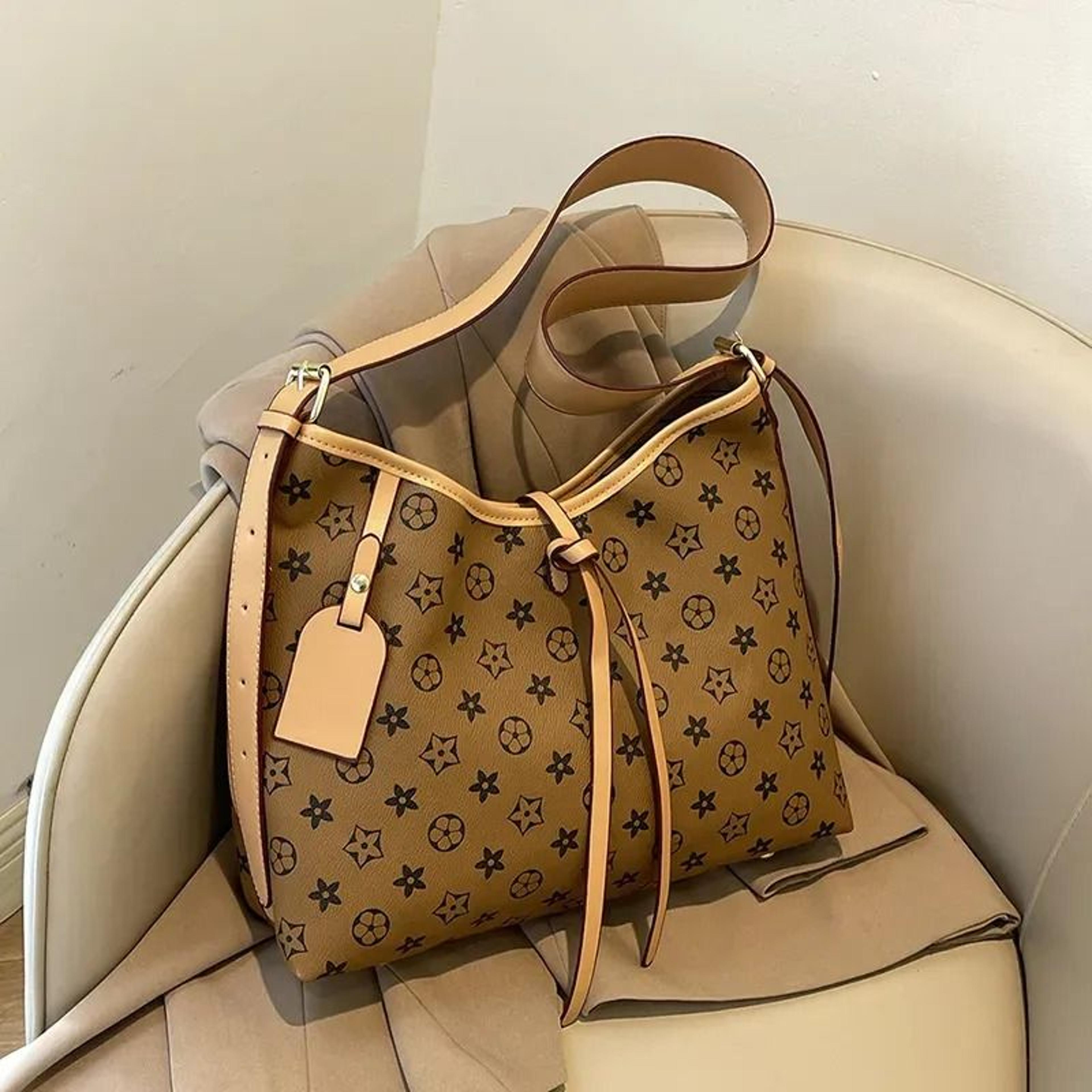 printed large capacity women shoulder tote bag for work and everyday use