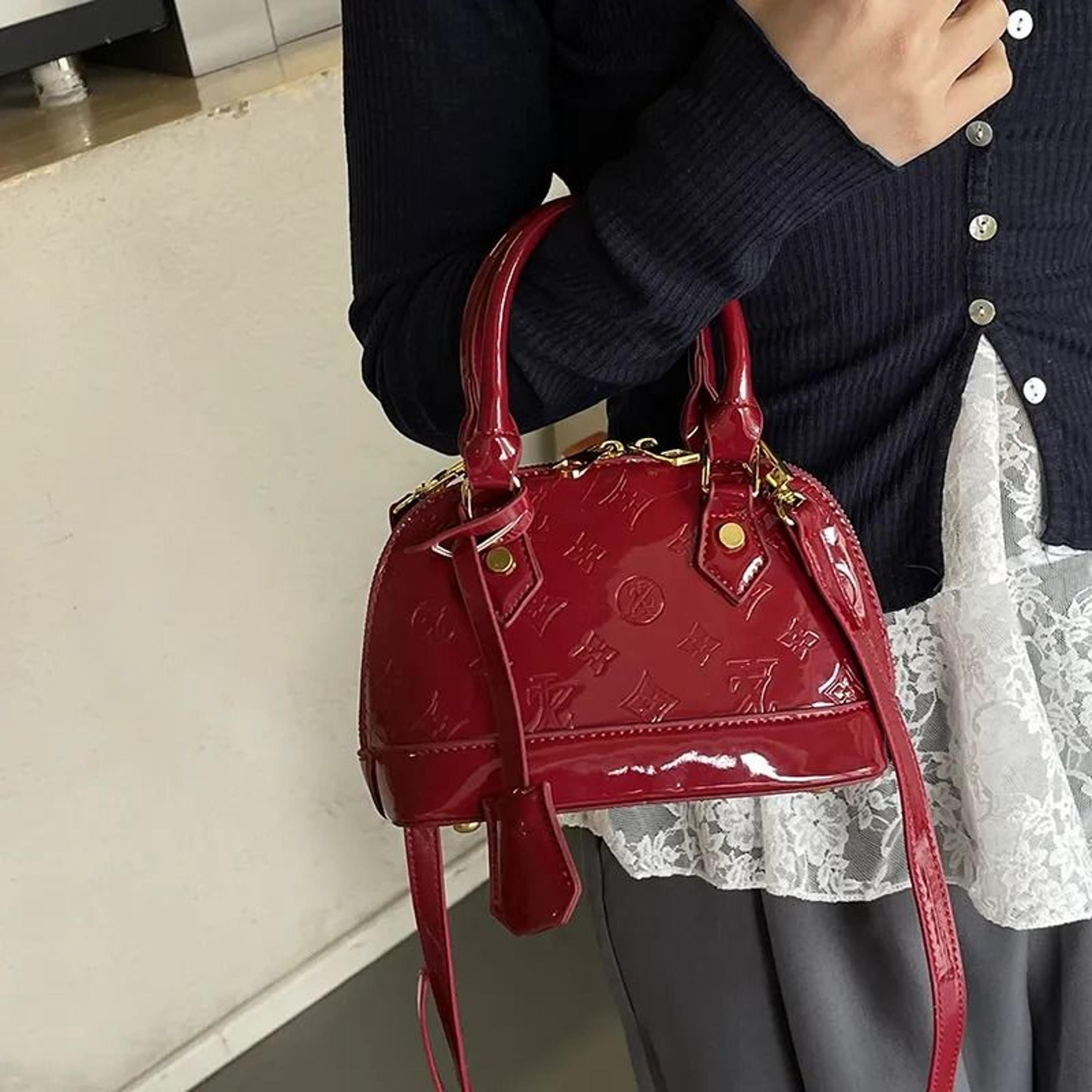 vintage mini shell crossbody bag women vegan leather floral shoulder purse