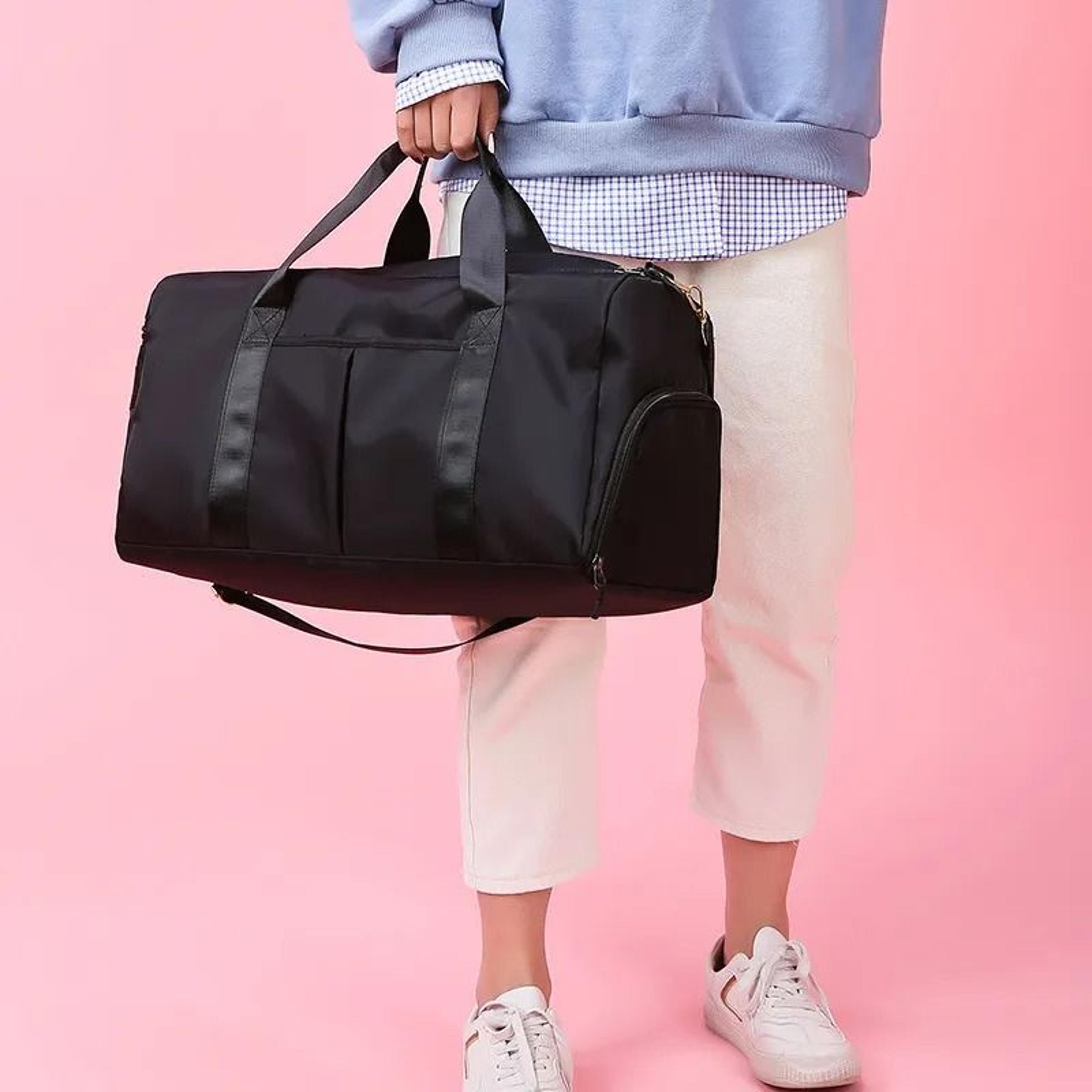 fiess large capacity wet dry separation yoga bag for women waterproof travel tote