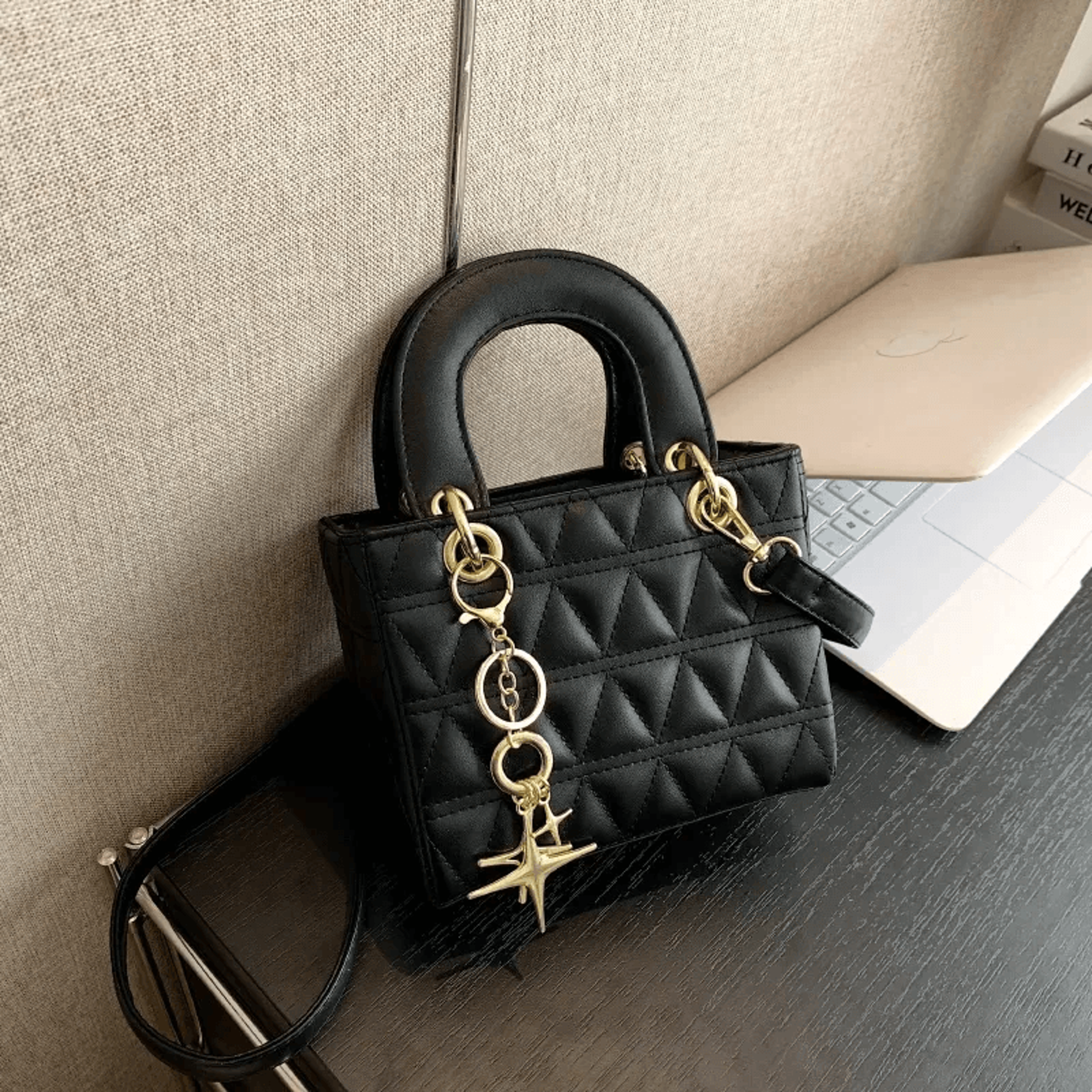 diamond lattice women shoulder bag crossbody