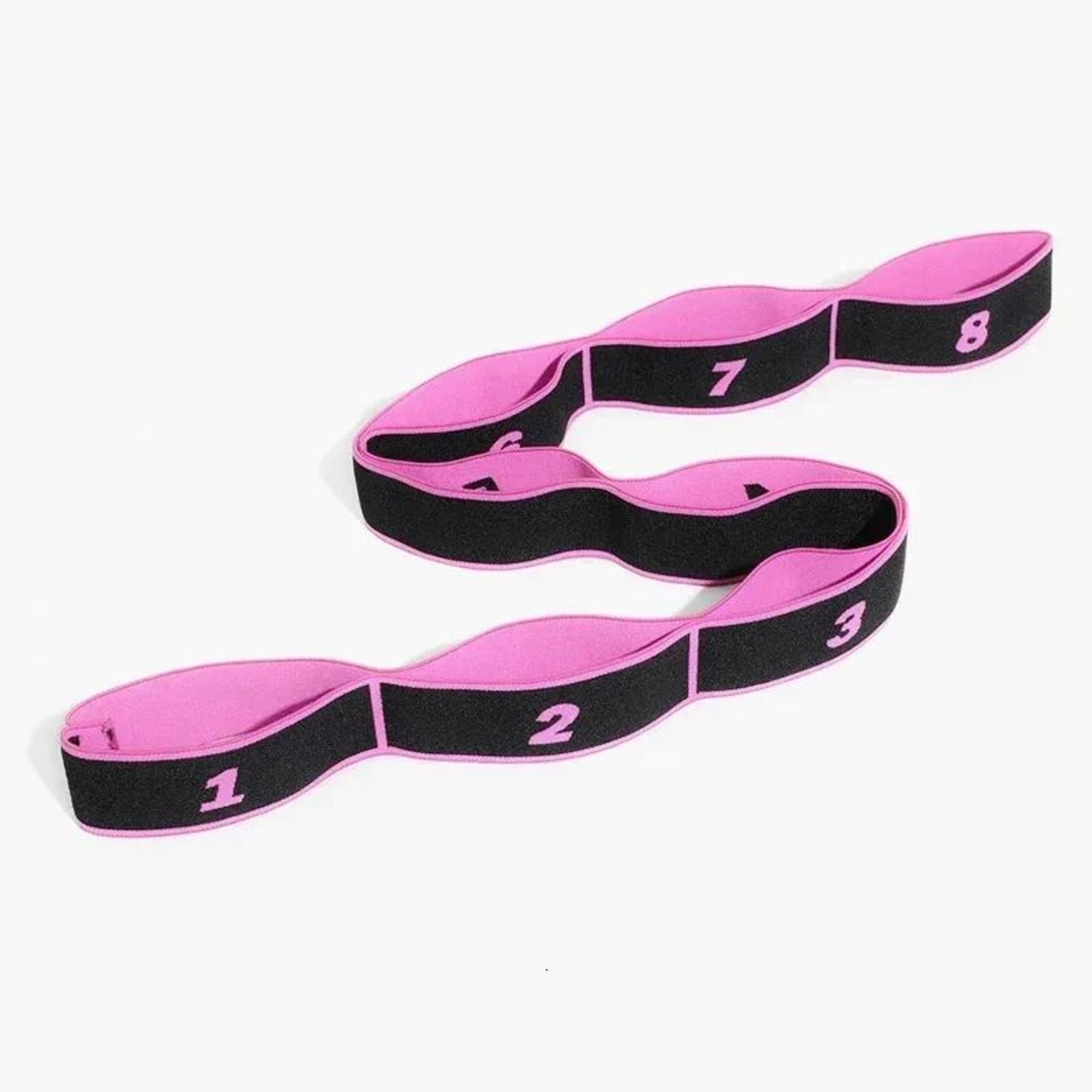 elastic yoga stretching strap belt for flexibility pilates fitness resistance band