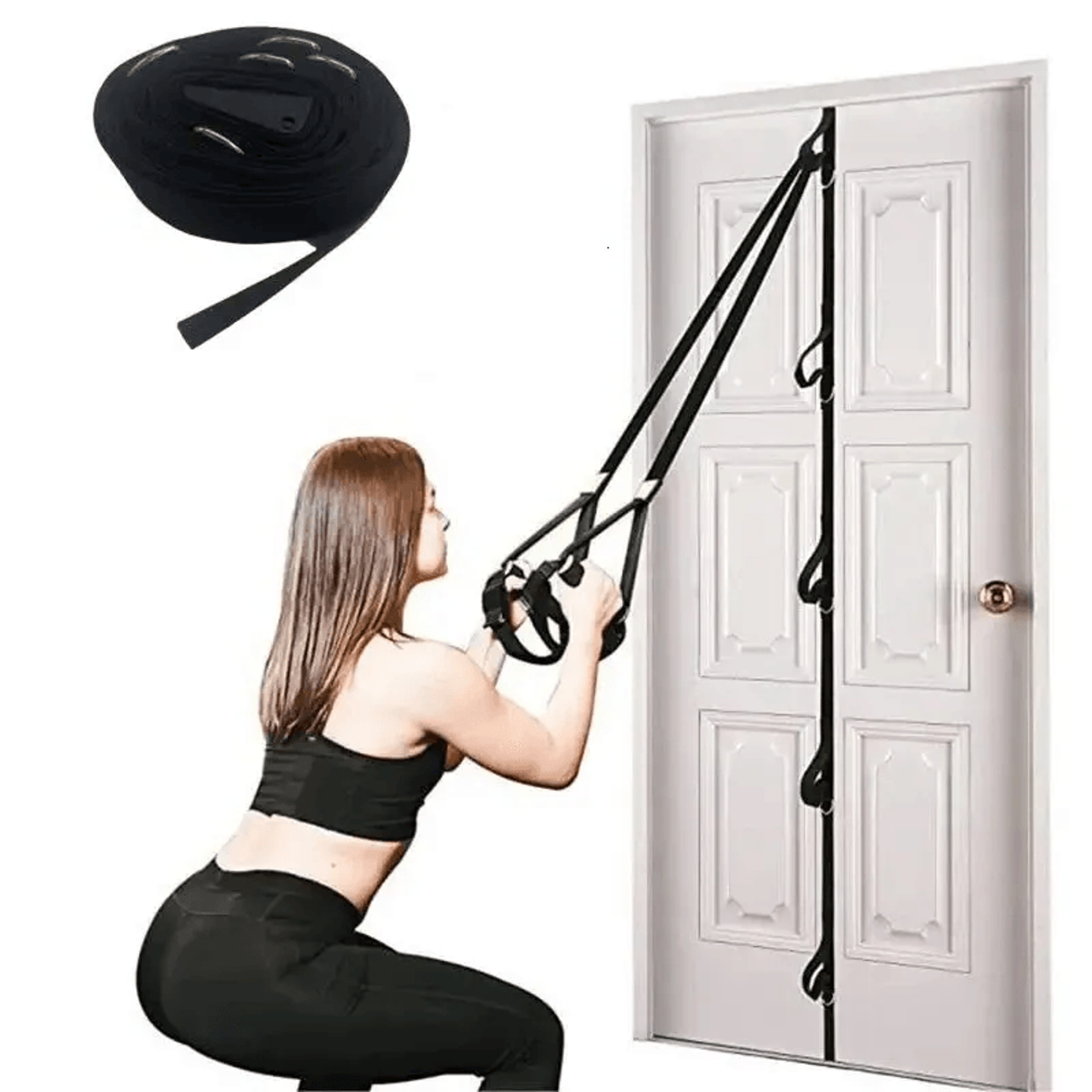 multi point door anchor strap for home gym resistance band training