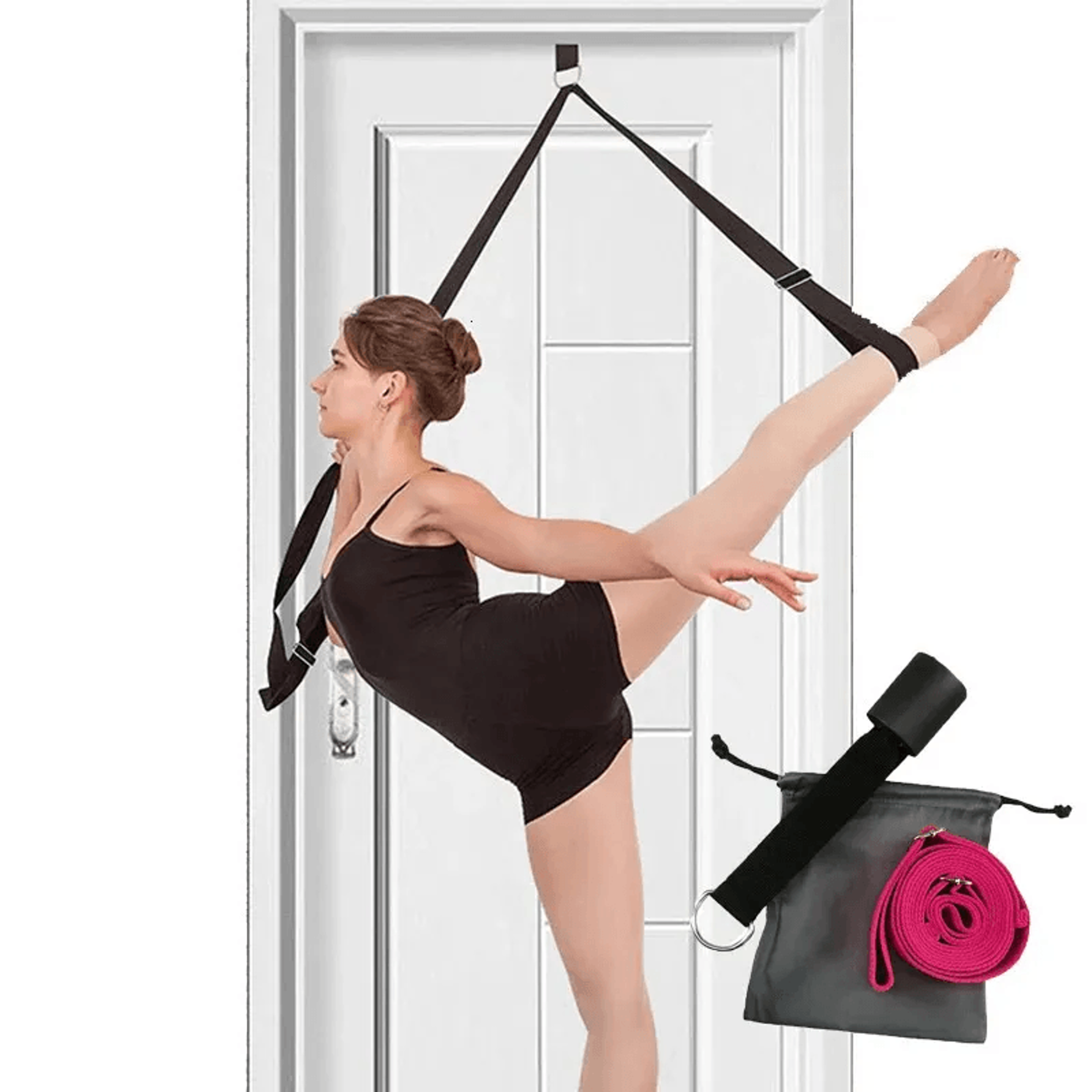 door anchor yoga stretch strap d ring leg stretcher for flexibility splits and dance training