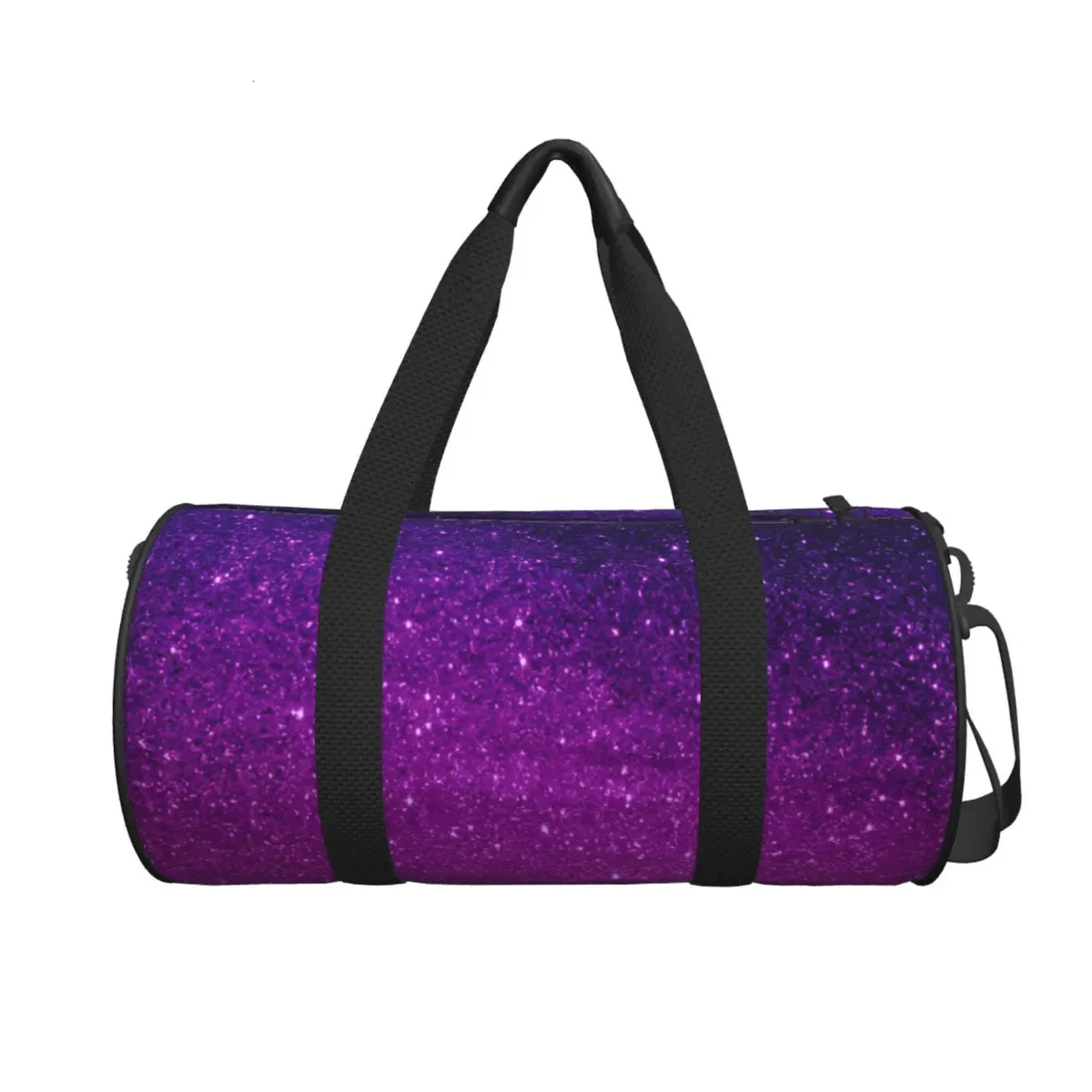 glitter ombre gym bag purple oxford sports handbag