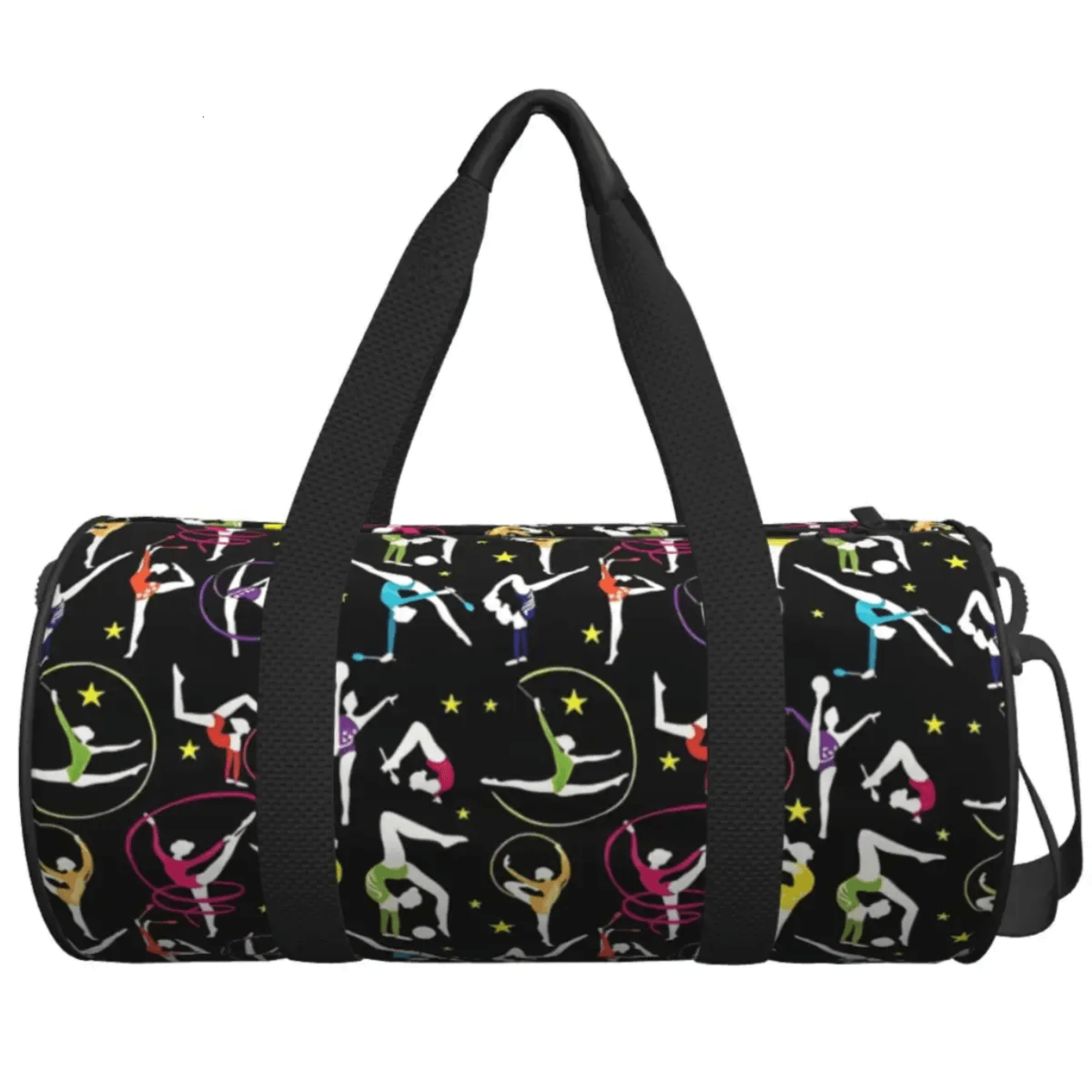 colorful pattern gym bag for women oxford fitness training handbag