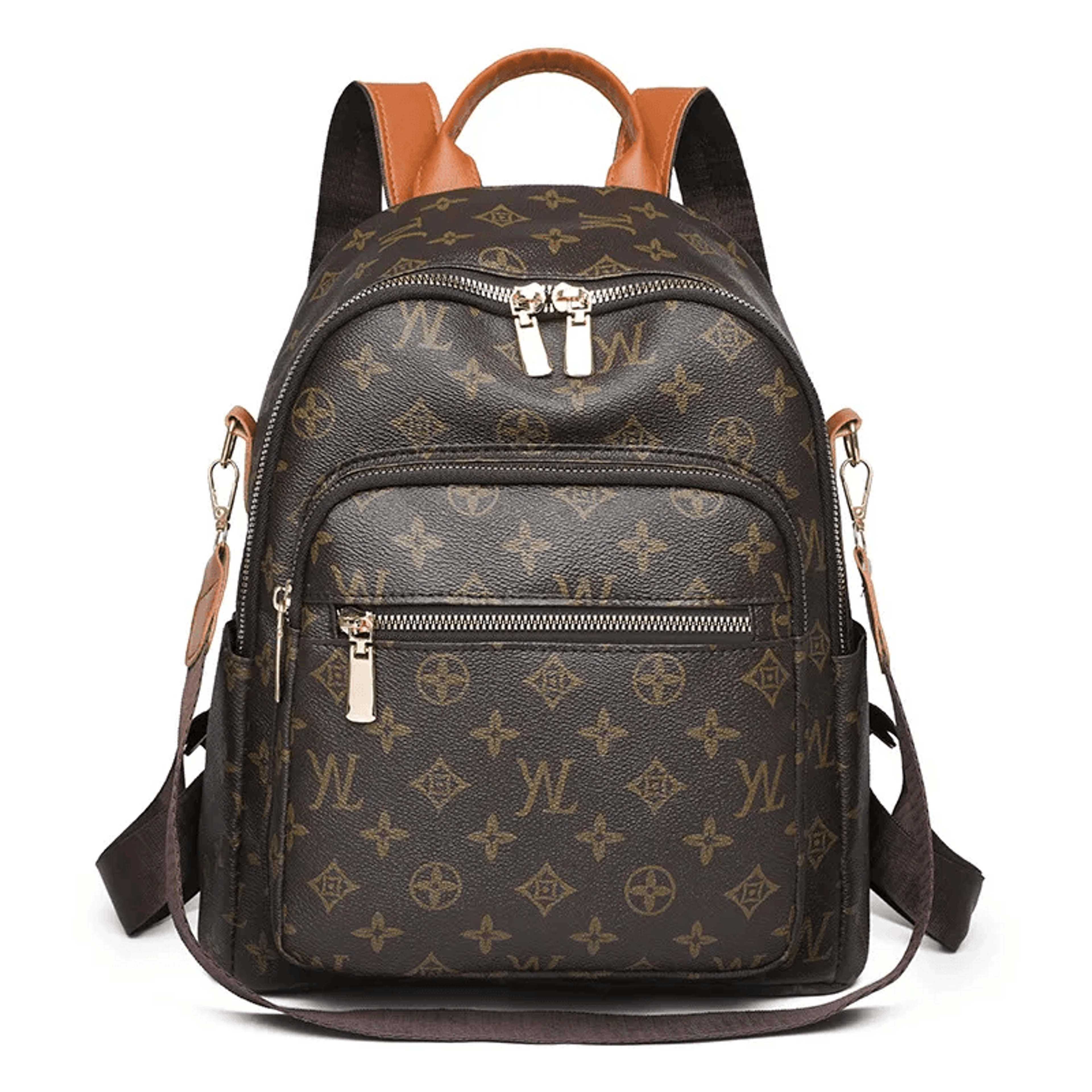 minimalist vegan leather trunk backpack for women patchwork work commuter bag