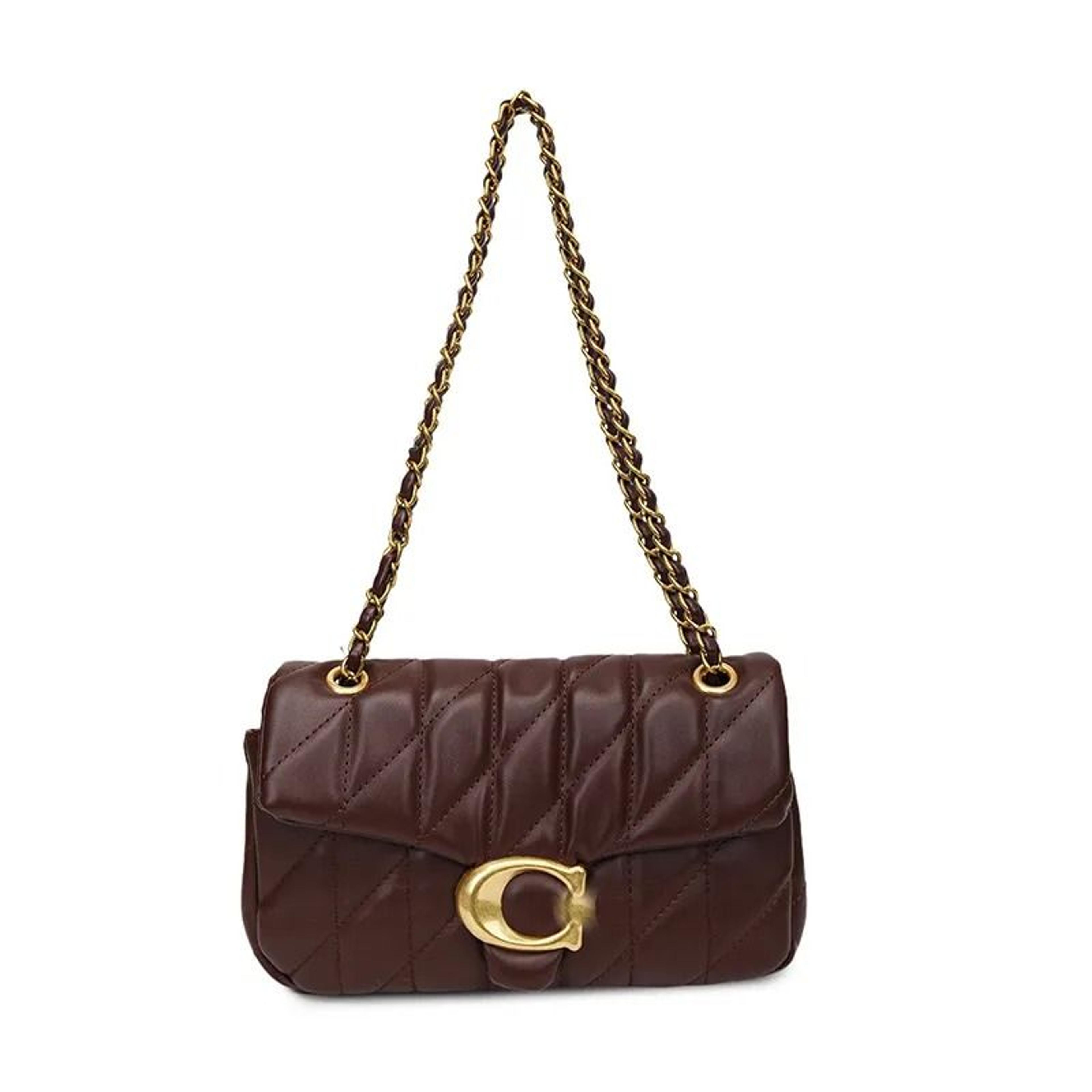 tabby chic small square leather shoulder crossbody bag for women