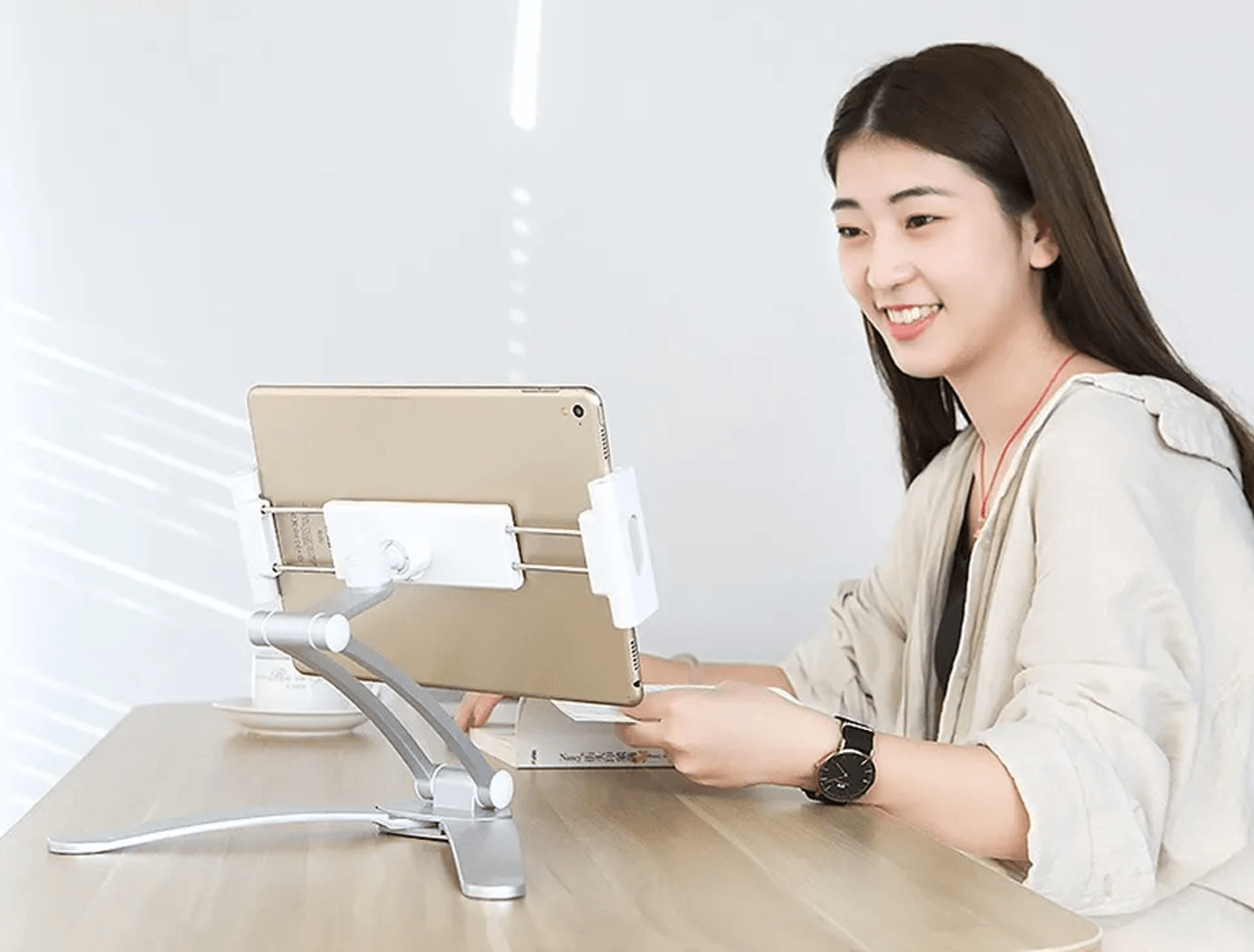 aluminum foldable tablet stand holder for phones and devices
