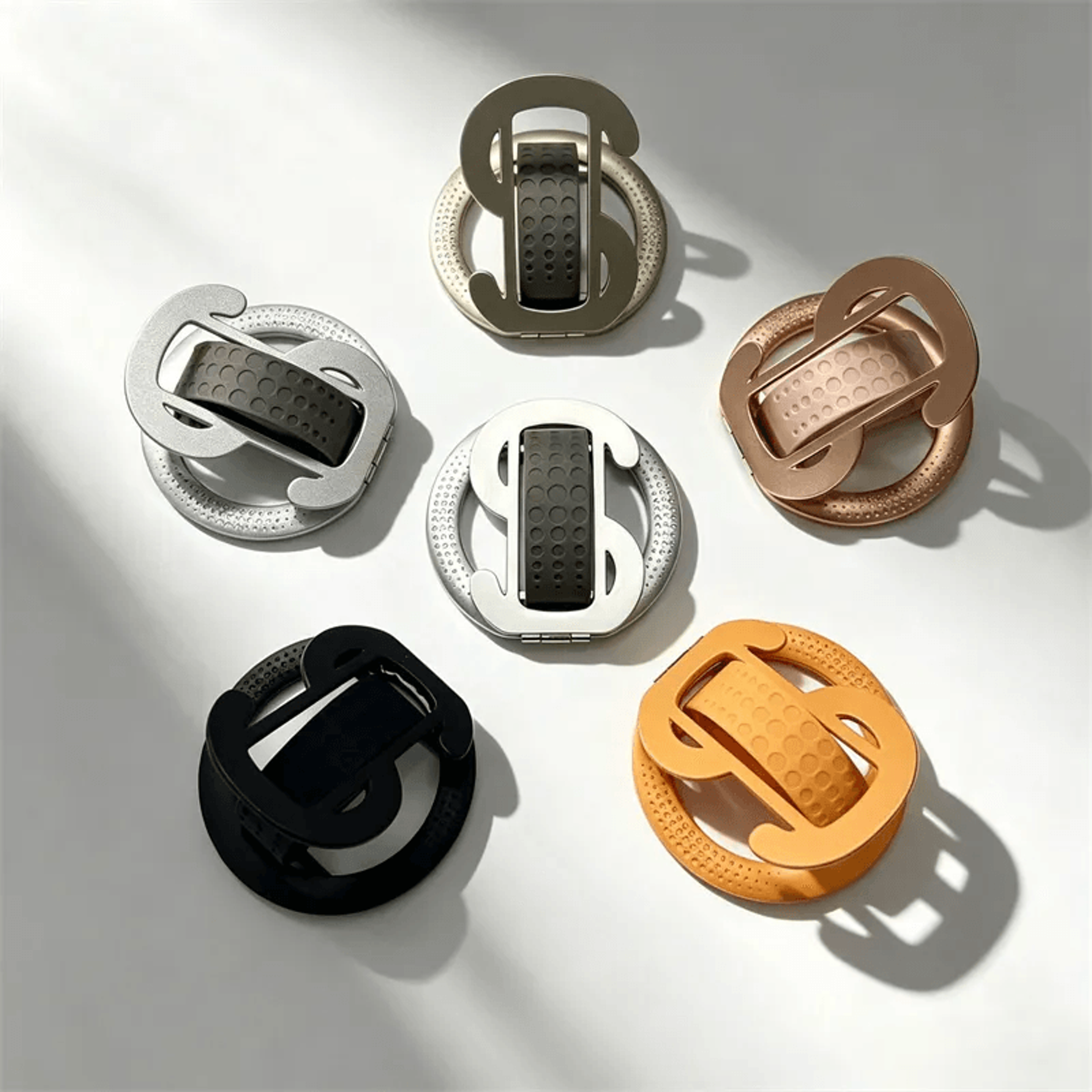 magsafe phone grip case with foldable silicone ring stand