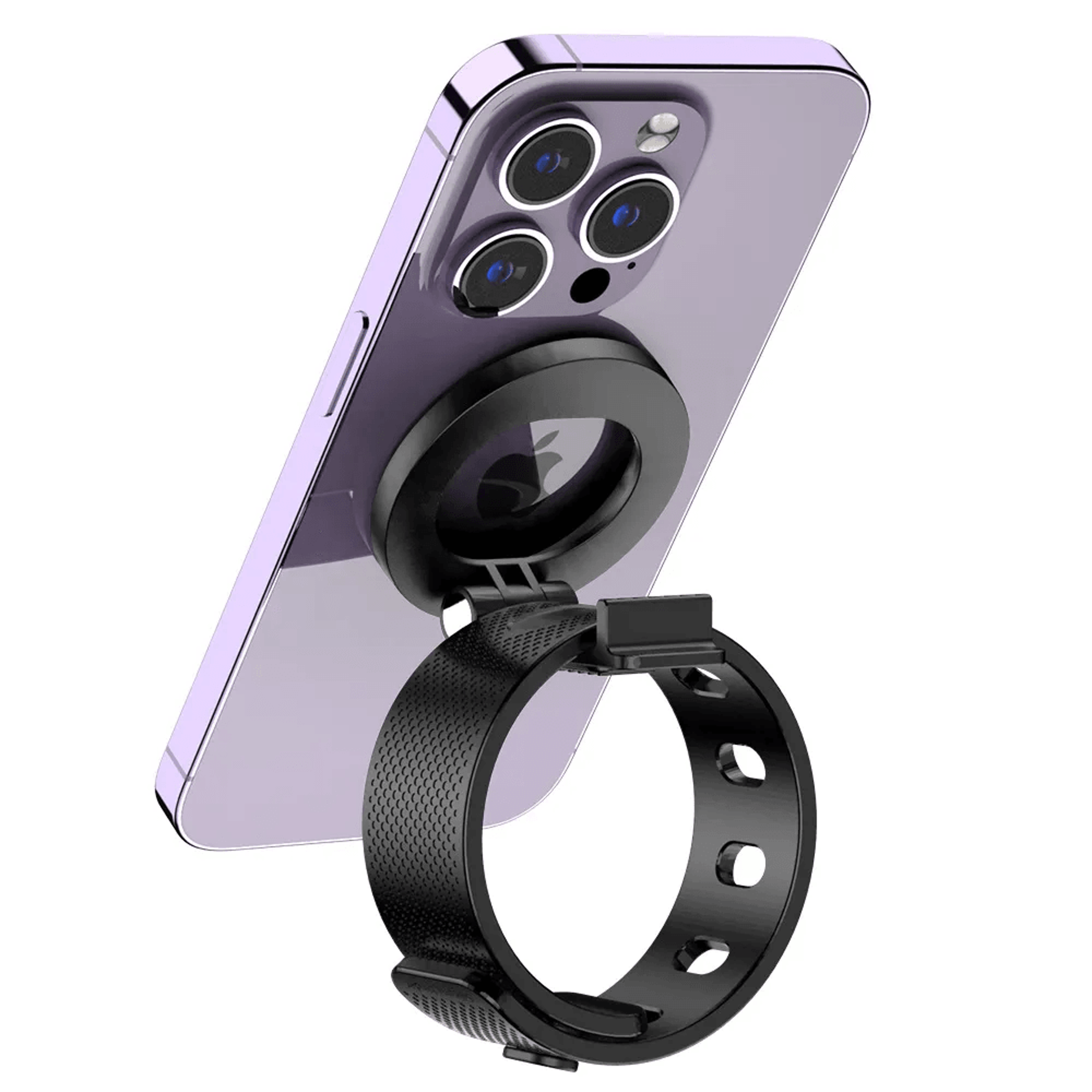 magnetic phone holder for gym stroller and bike adjustable universal phone mount