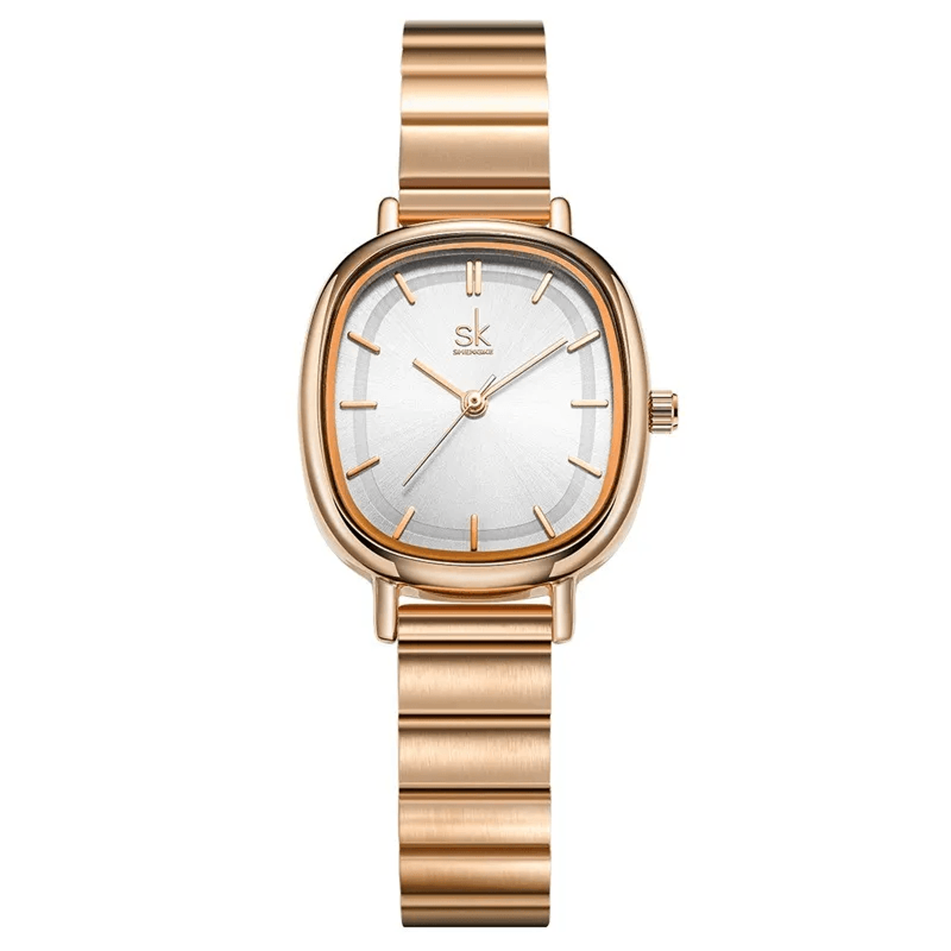 women stainless steel quartz watch waterproof business wristwatch