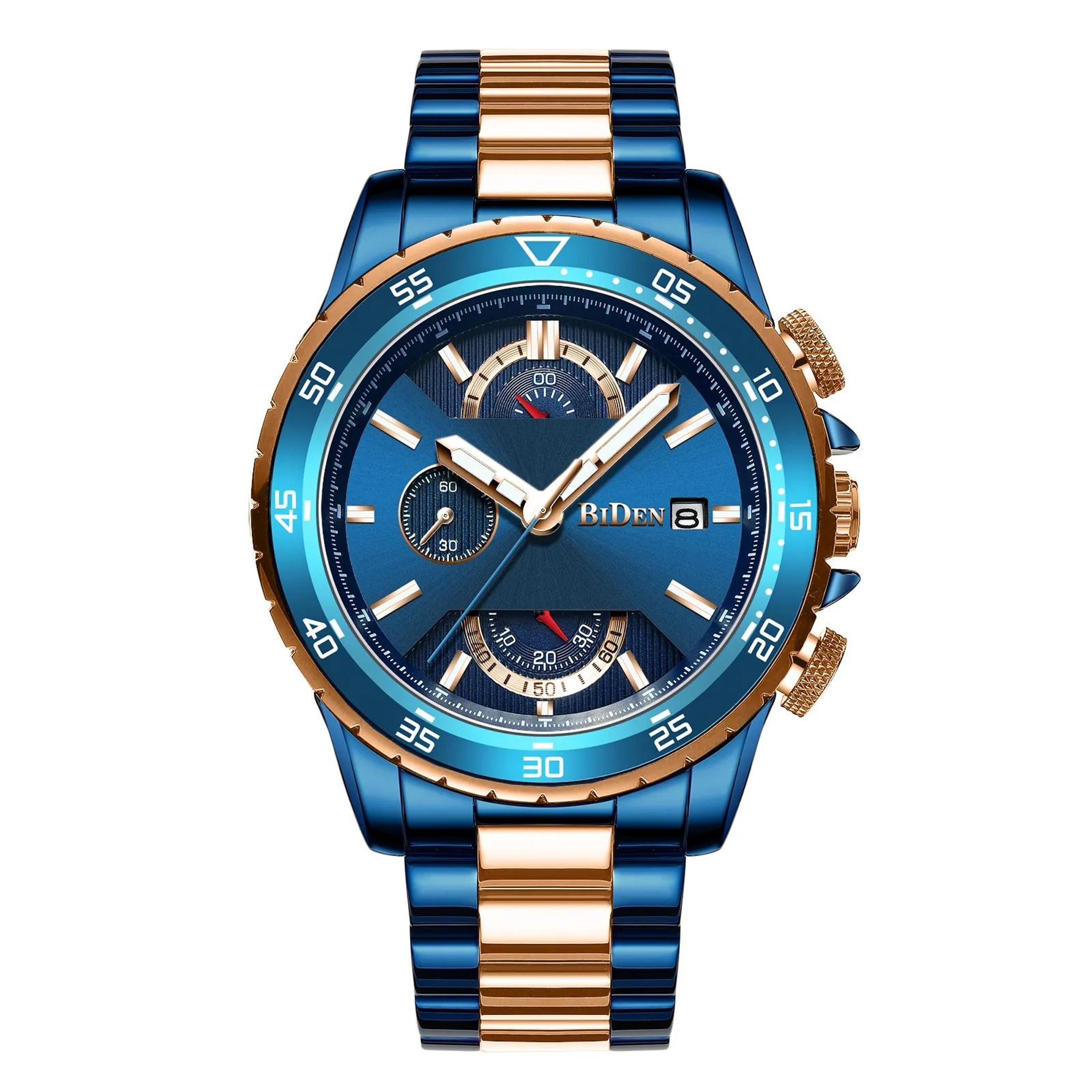 mens quartz watch waterproof military big dial calendar wristwatch