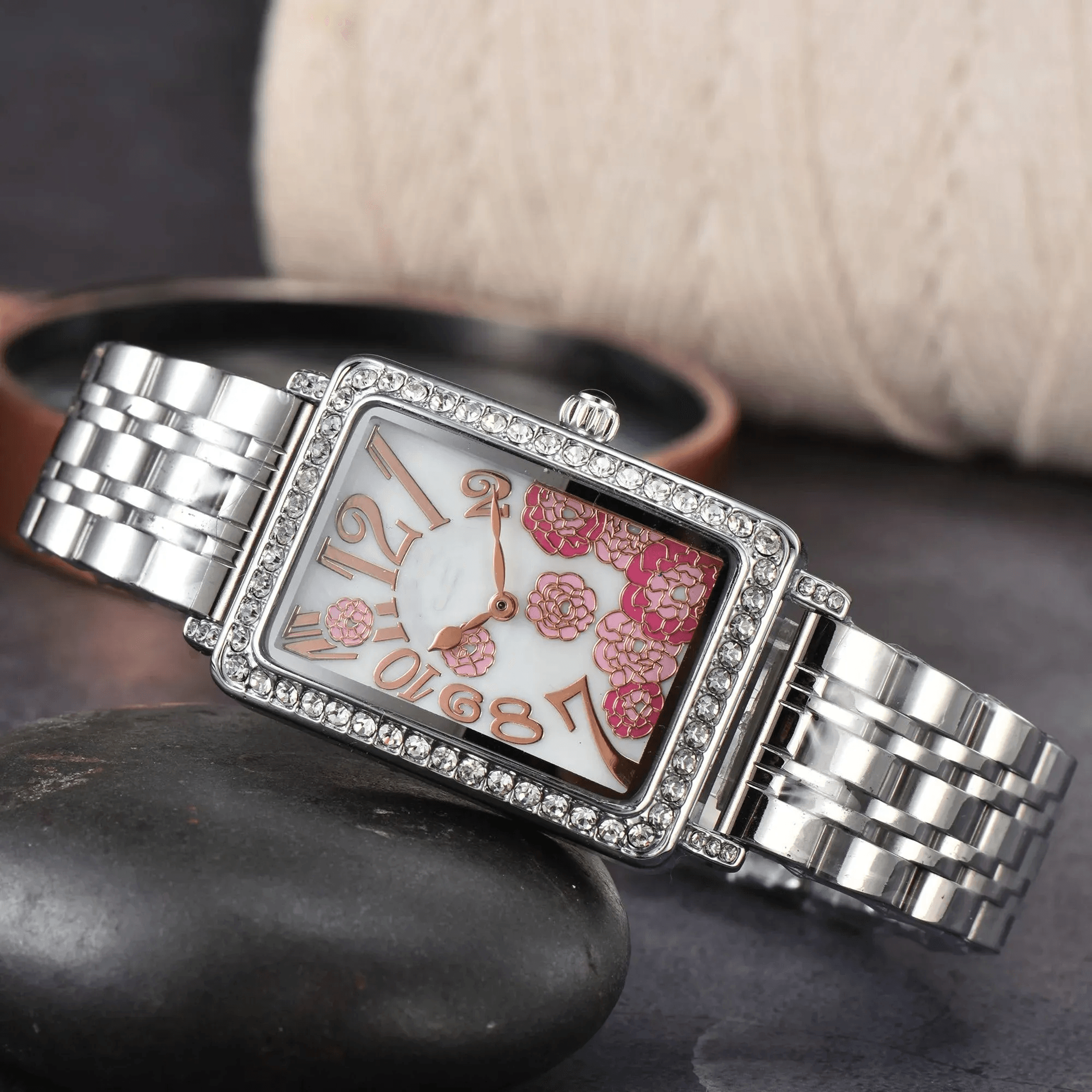 elegant 30mm rectangle quartz watch for women luxury casual dress watch
