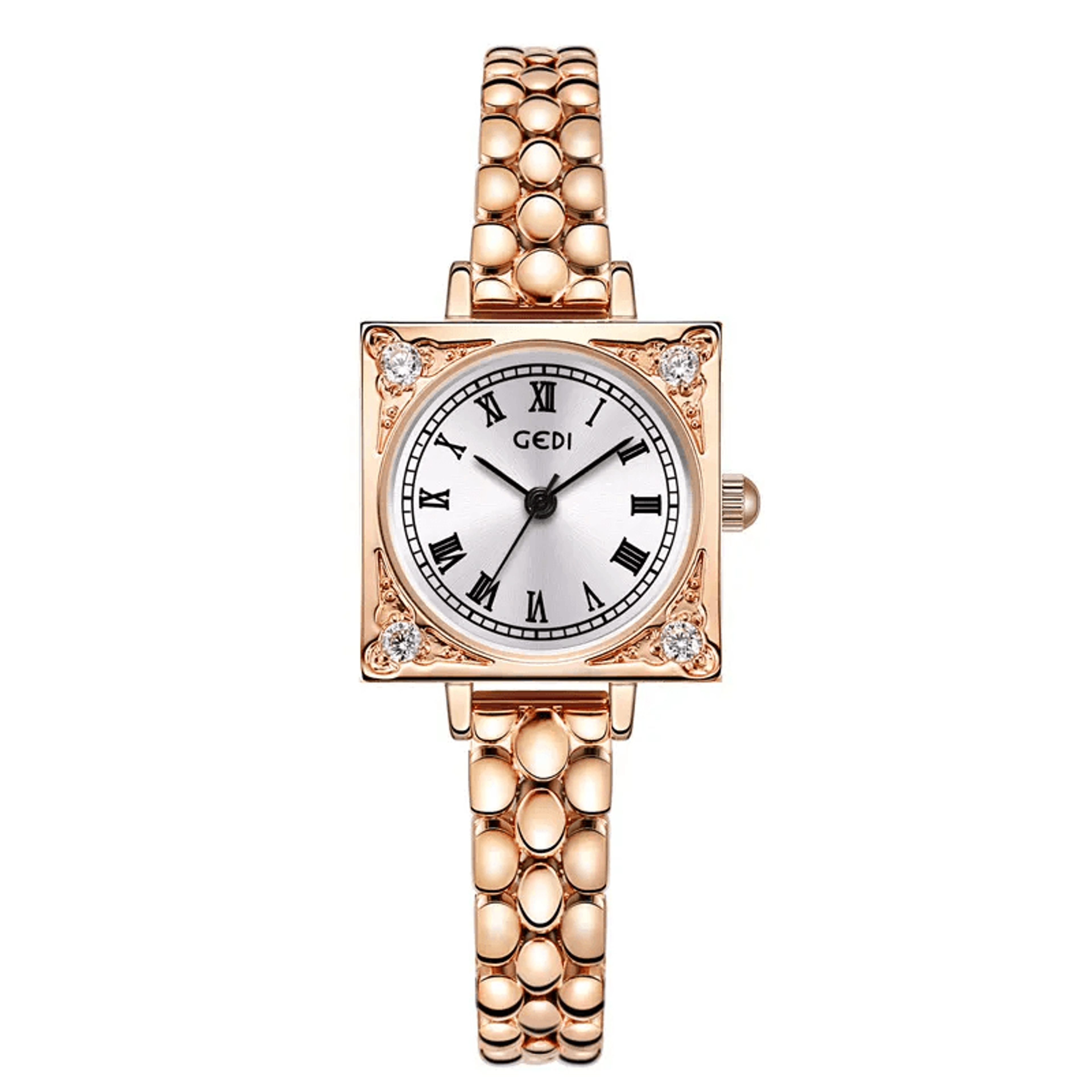 elegant womens luxury quartz watch waterproof designer bracelet timepiece