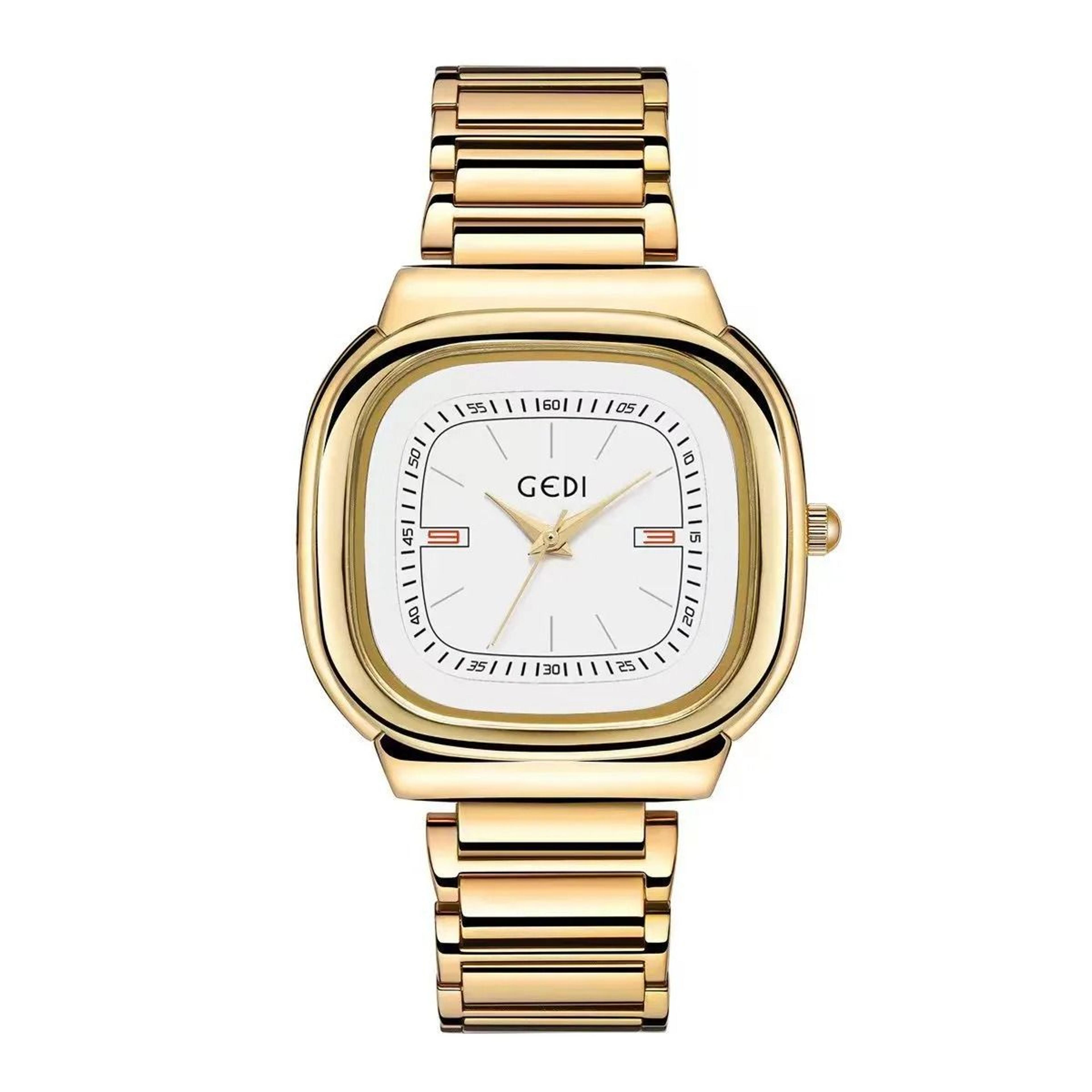 square womens quartz watch waterproof stainless steel dress watch
