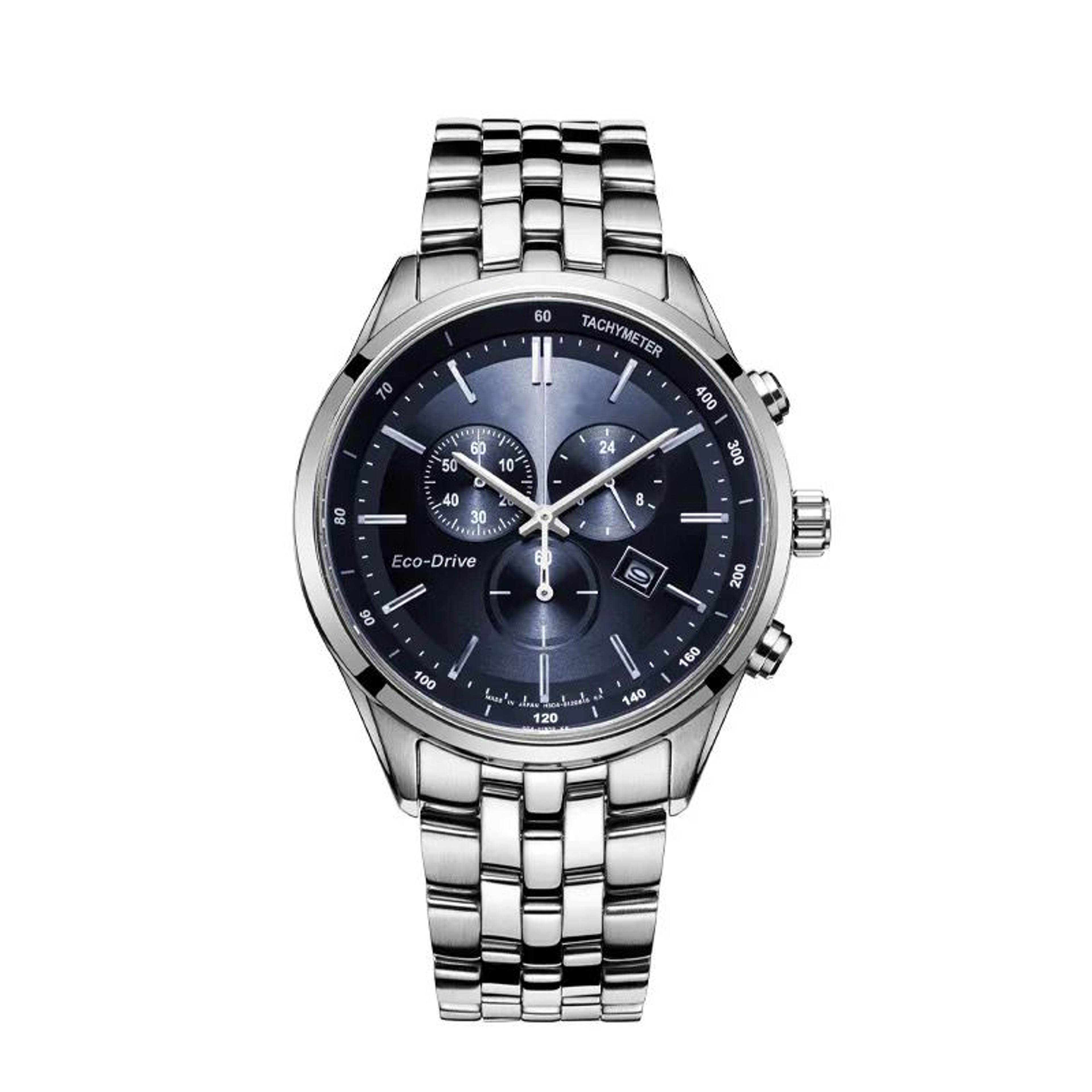 luminous quartz watch steel band multi dial business sport wristwatch